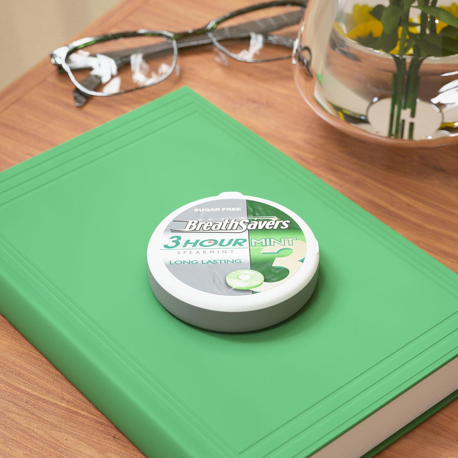 imageBREATH SAVERS Spearmint Sugar Free Breath Mints Tins 127 oz 8 CountSpearmint