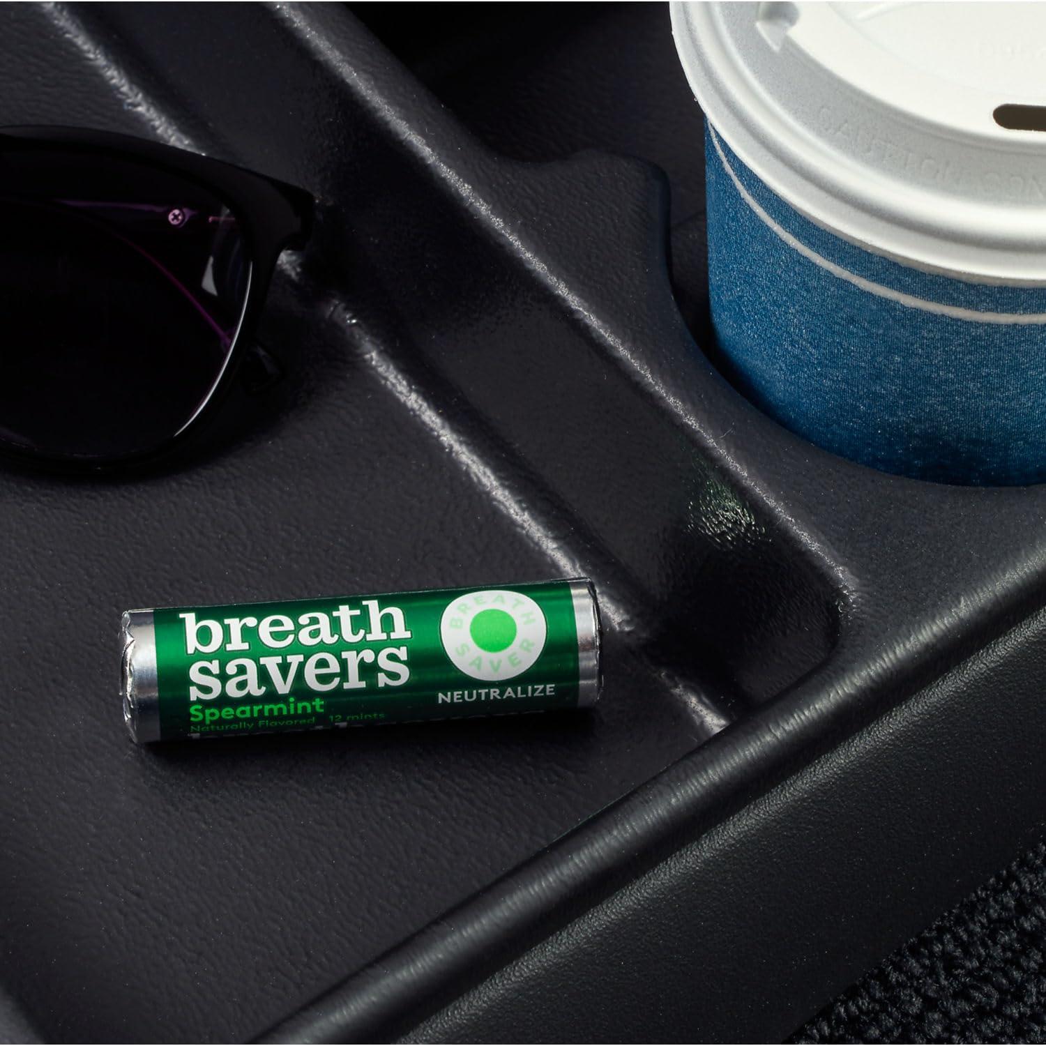 imageBREATH SAVERS Spearmint Sugar Free Breath Mints Tins 127 oz 8 CountSpearmint