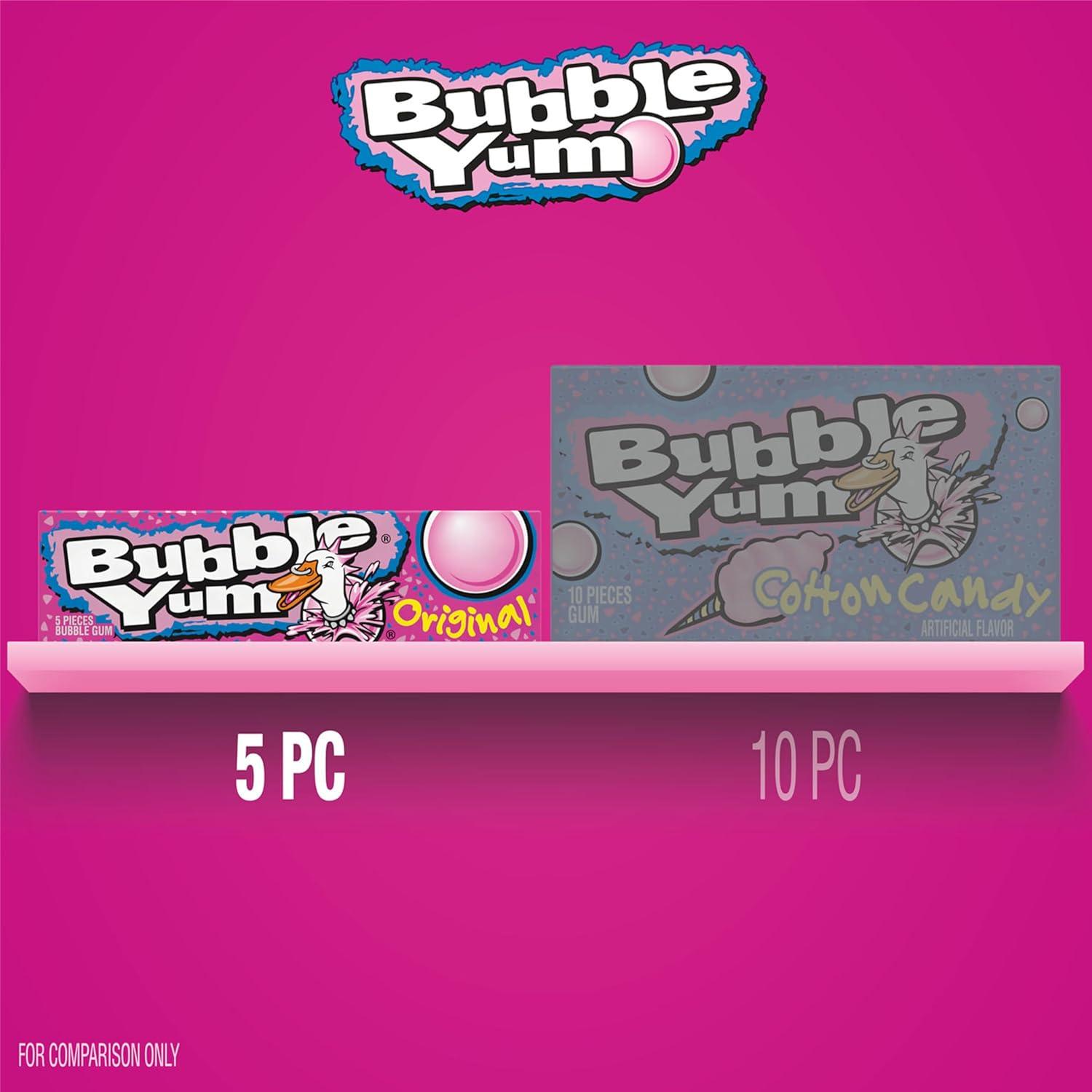 imageBUBBLE YUM Original Chewy Bubble Gum Packs 14 oz 18 CountOriginal