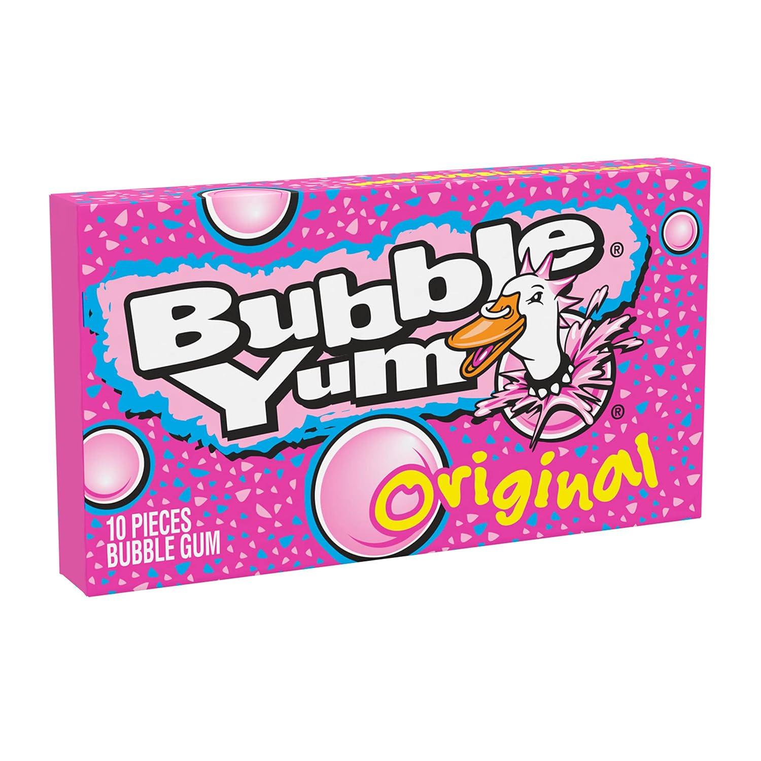 imageBUBBLE YUM Original Chewy Bubble Gum Packs 14 oz 18 CountOriginal