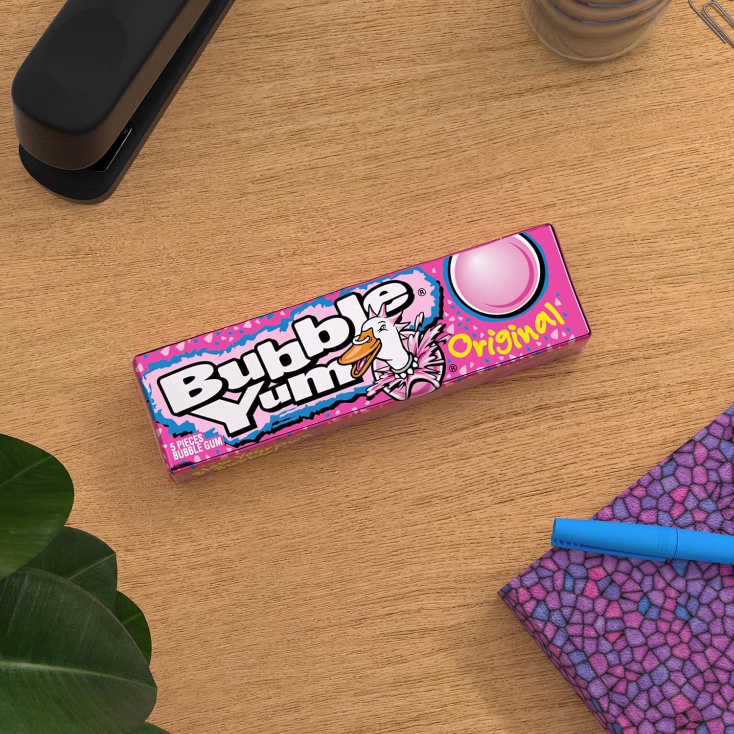 imageBUBBLE YUM Original Chewy Bubble Gum Packs 14 oz 18 CountOriginal