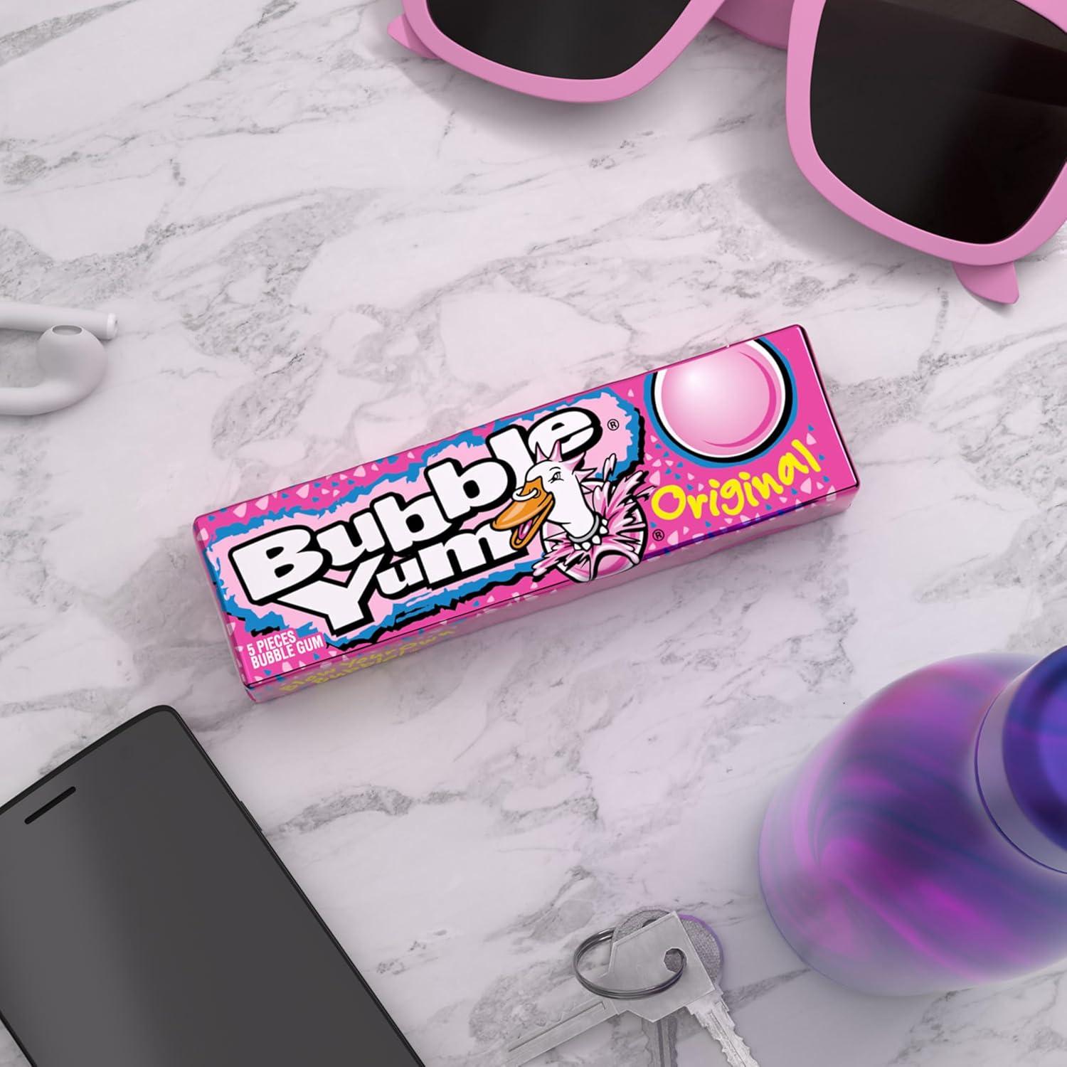 imageBUBBLE YUM Original Chewy Bubble Gum Packs 14 oz 18 CountOriginal