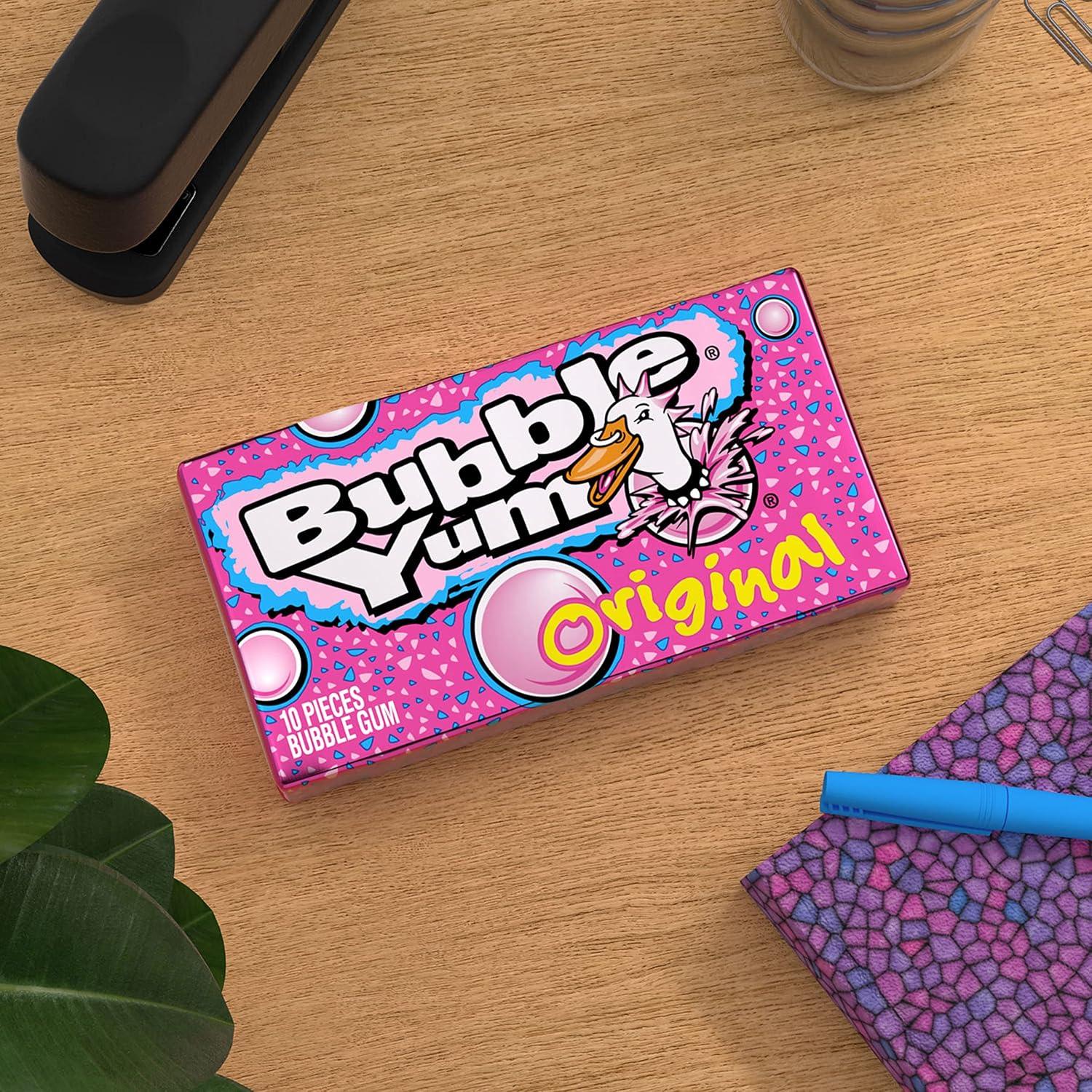 imageBUBBLE YUM Original Chewy Bubble Gum Packs 14 oz 18 CountOriginal