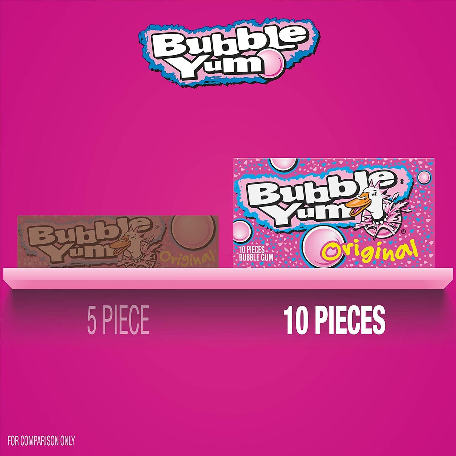 imageBUBBLE YUM Original Chewy Bubble Gum Packs 14 oz 18 CountOriginal