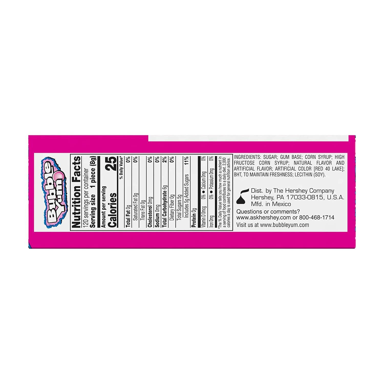 imageBUBBLE YUM Original Chewy Bubble Gum Packs 14 oz 18 CountOriginal