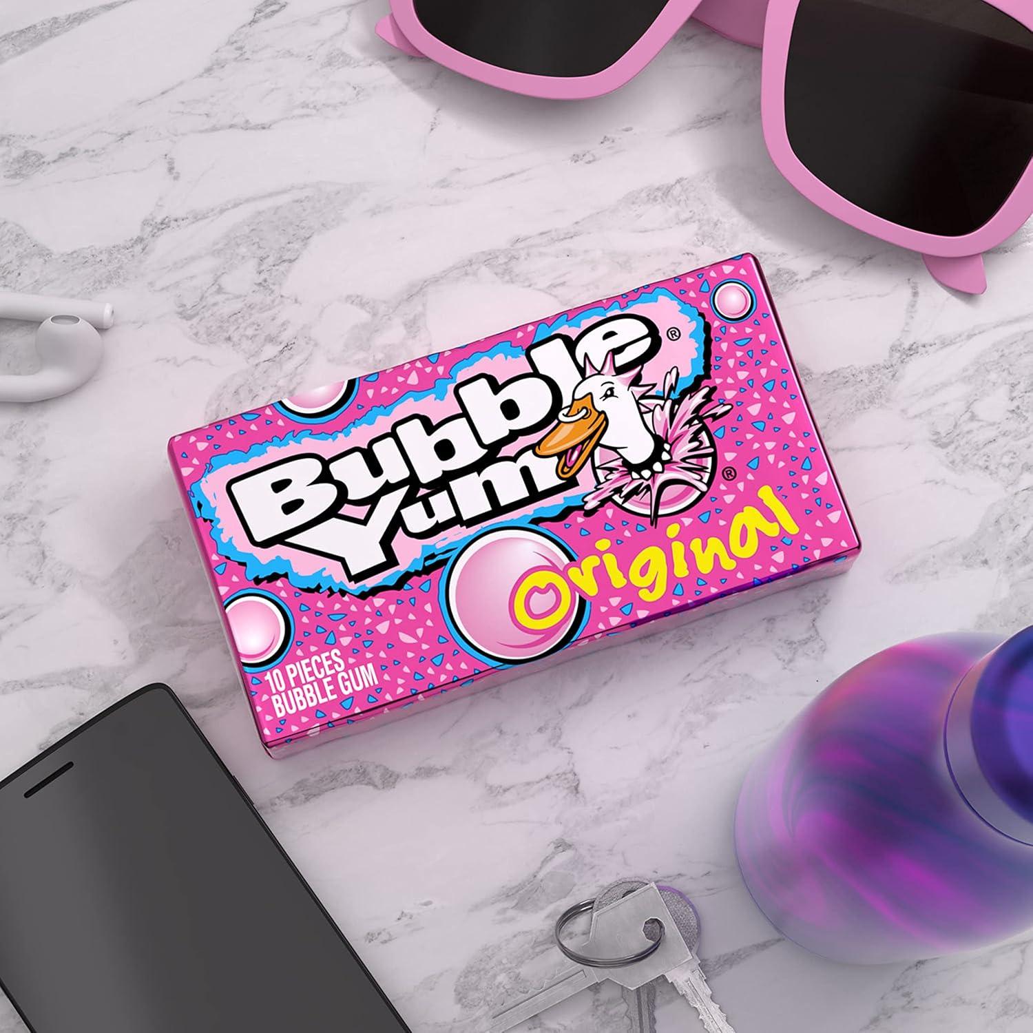 imageBUBBLE YUM Original Chewy Bubble Gum Packs 14 oz 18 CountOriginal