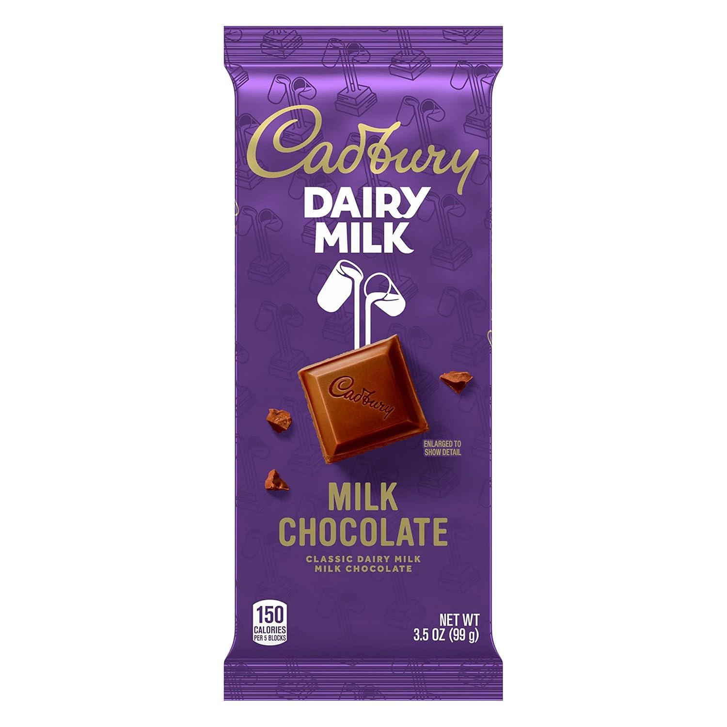 imageCADBURY DAIRY MILK Milk Chocolate Candy Bars 35 oz 14 CountMilk Chocolate