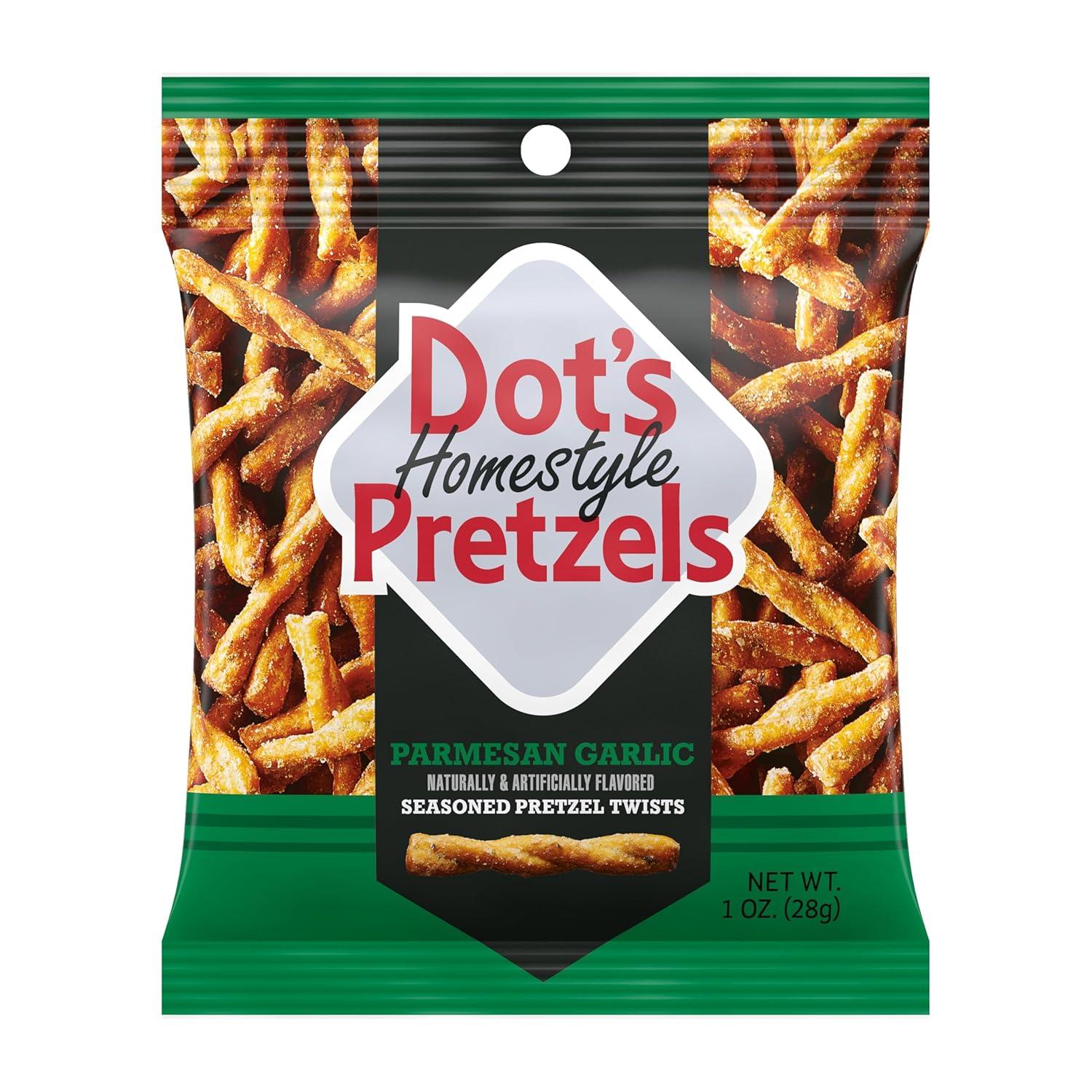 imageDots Pretzels Variety Pack Original Honey Mustard and Parmesan Garlic Twist Snack 1oz Individually Sized Bags 18 CountOriginal  Honey Mustard  Parmesan Garlic Variety Pack
