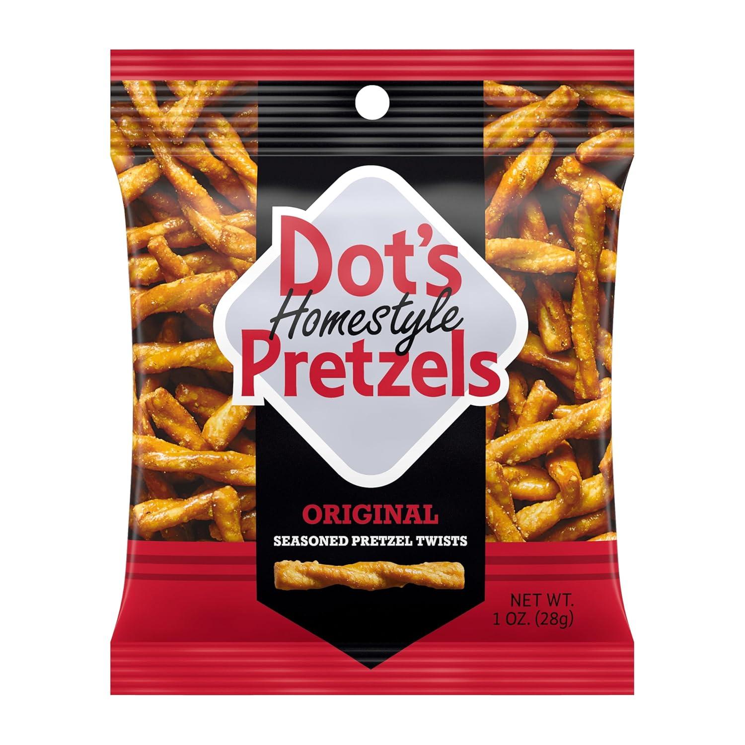 imageDots Pretzels Variety Pack Original Honey Mustard and Parmesan Garlic Twist Snack 1oz Individually Sized Bags 18 CountOriginal  Honey Mustard  Parmesan Garlic Variety Pack