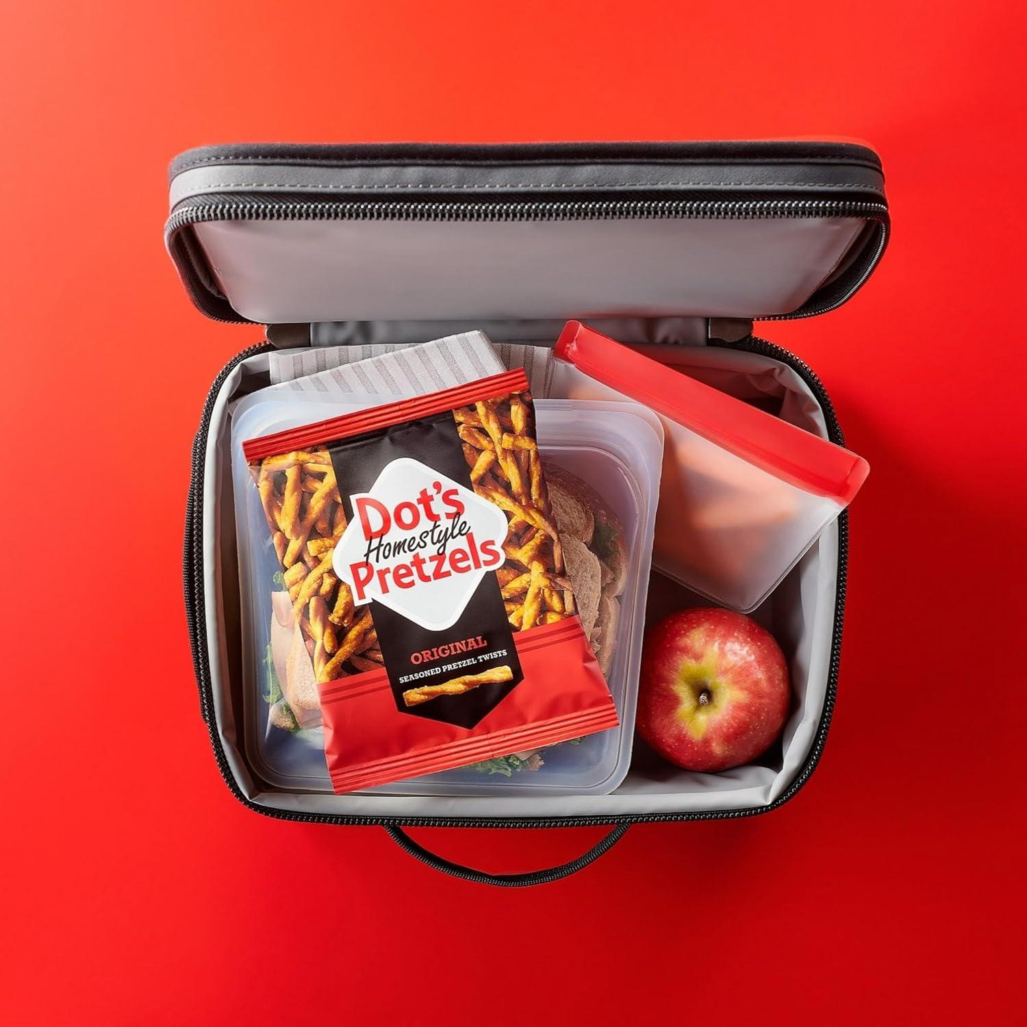 imageDots Pretzels Variety Pack Original Honey Mustard and Parmesan Garlic Twist Snack 1oz Individually Sized Bags 18 CountOriginal