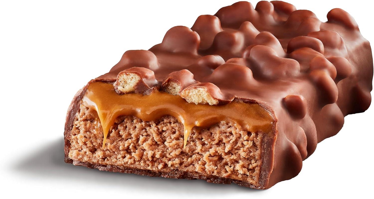imageFULFIL Protein Snack Bars Chocolate Salted Caramel Flavored Gluten Free with 15g Protein Pantry Staples 12 CountChocolate Salted Caramel