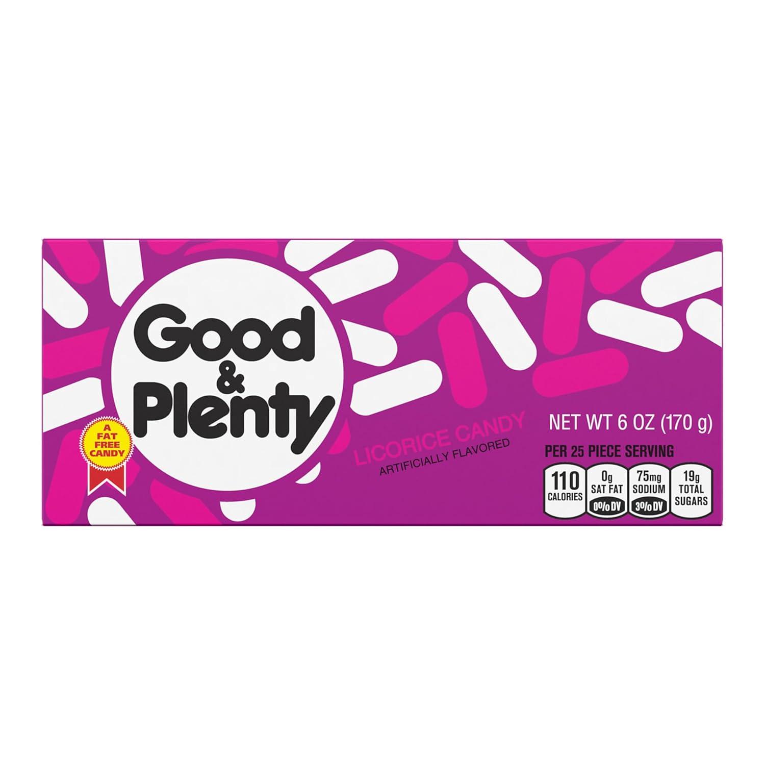 imageGOOD ampamp PLENTY Licorice Fat Free Candy Boxes 6 oz 12 CountOriginal