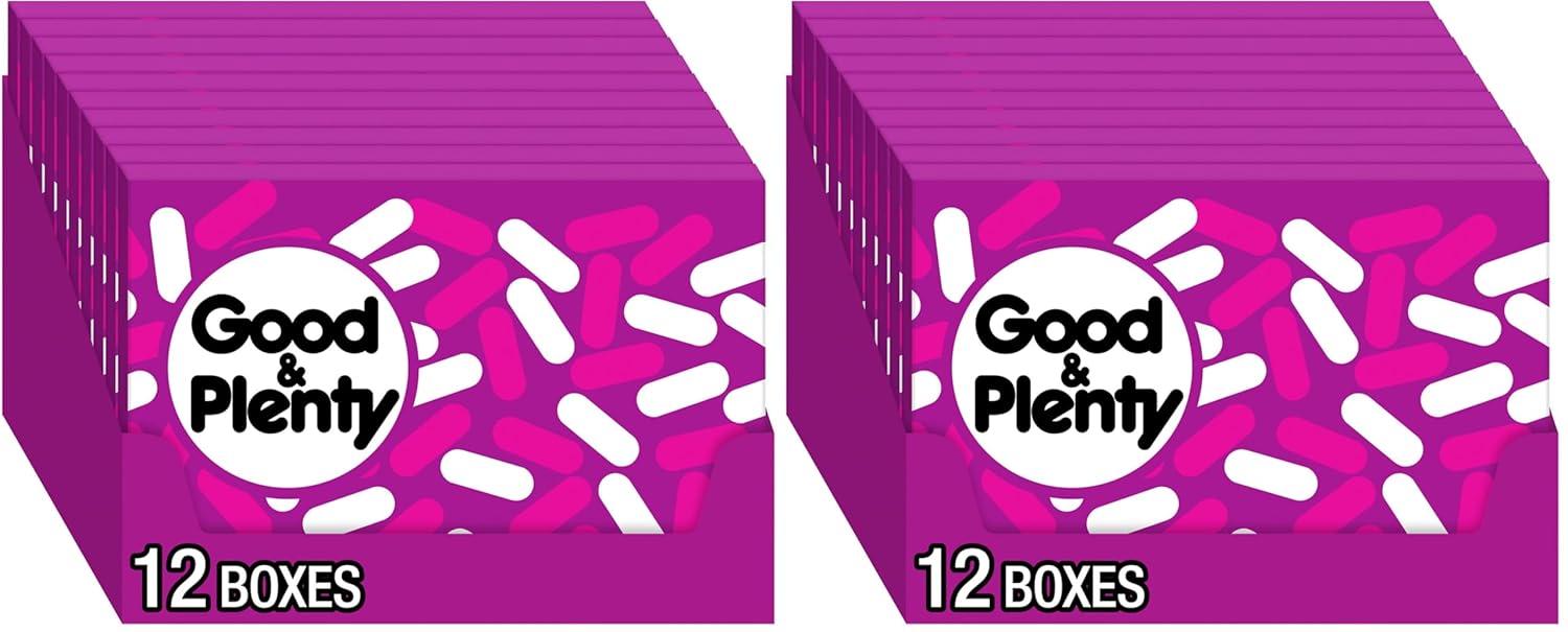 imageGOOD ampamp PLENTY Licorice Fat Free Candy Boxes 6 oz 12 CountOriginal