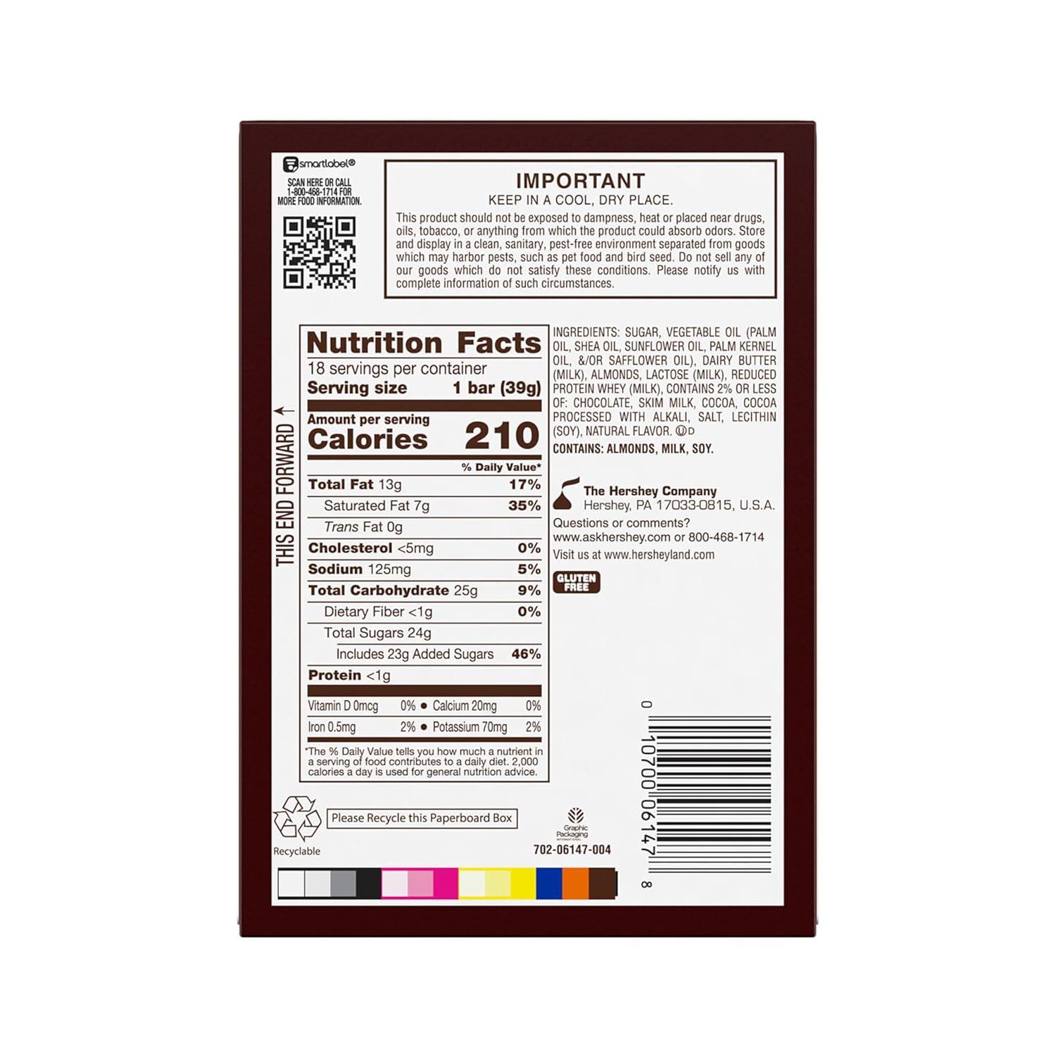 imageHEATH Chocolatey English Toffee Candy Bars 14 oz 18 Count14 Ounce Pack of 18