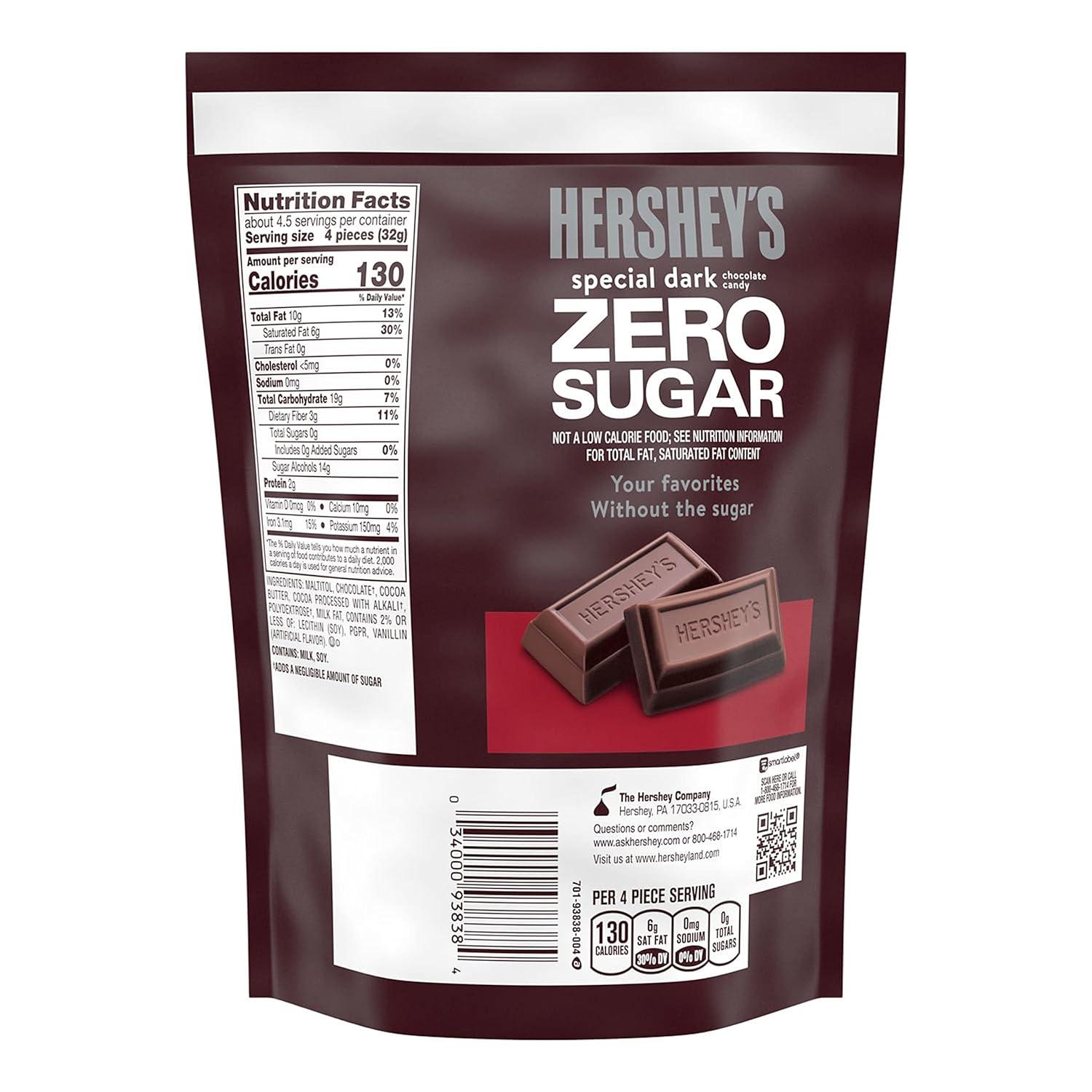 imageHERSHEYS Candy Bars 3 Ounce Pack of 12Dark Chocolate
