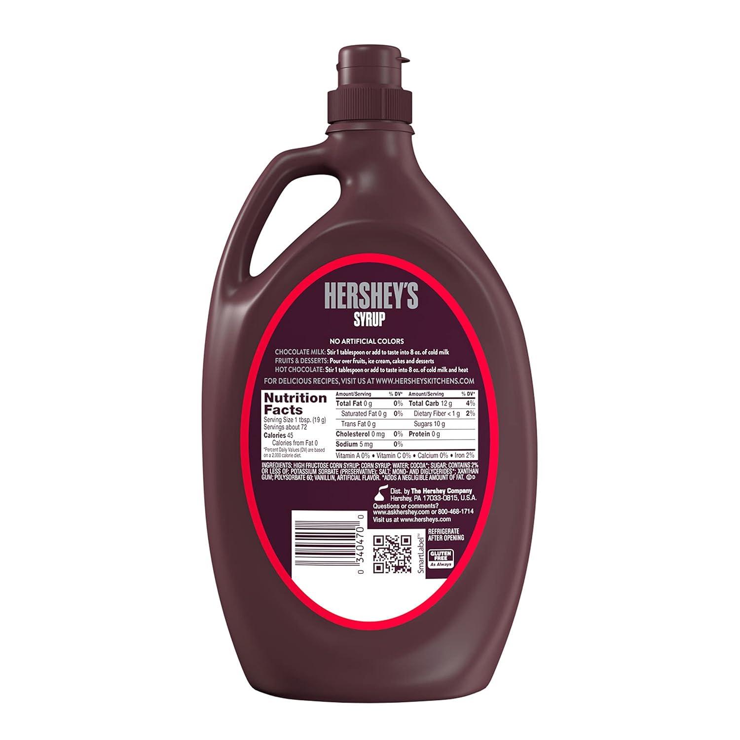 imageHERSHEYS Chocolate Flavored Syrup Bulk Jug 75lbsChocolate