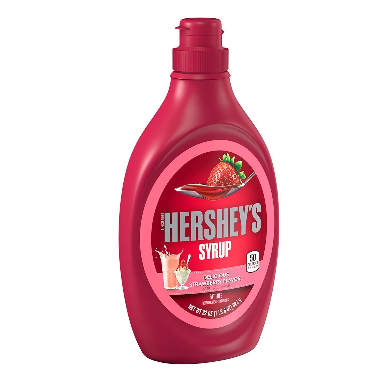 imageHERSHEYS Chocolate Flavored Syrup Bulk Jug 75lbsStrawberry