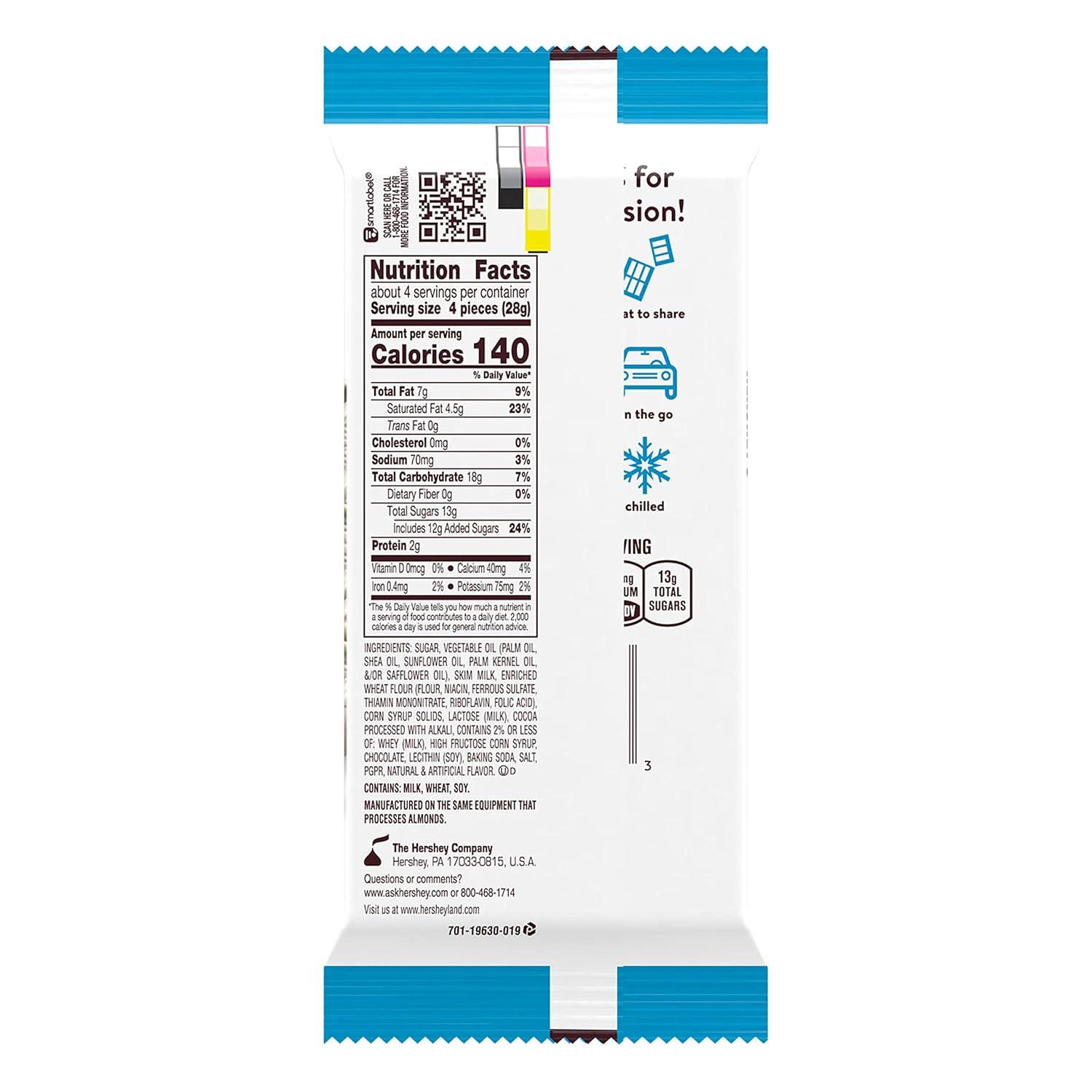 imageHERSHEYS Cookies n Creme XL Candy Bars 4 oz 12 Count 16 Pieces