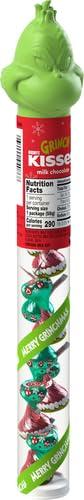 imageHERSHEYS KISSES Grinch Milk Chocolate Candy Christmas 208 oz Filled Plastic CaneMilkChocolate