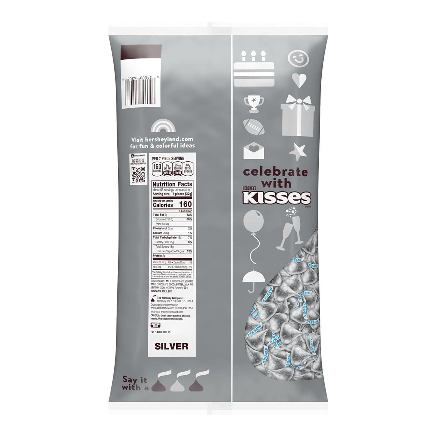 imageHERSHEYS KISSES Snickerdoodle Cookie Flavored Christmas Candy Bag 9 ozMilk Chocolate