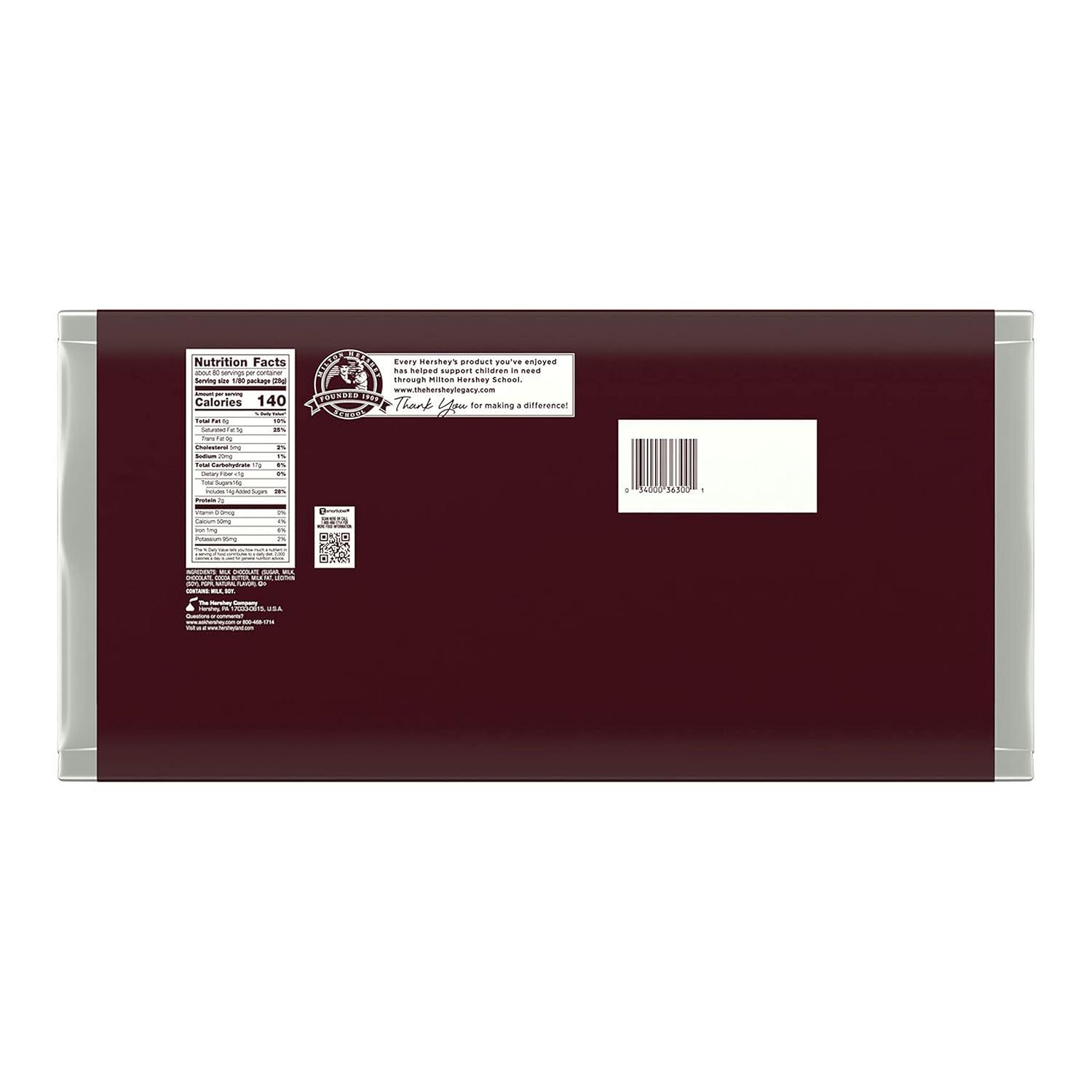 imageHERSHEYS Milk Chocolate Candy Bar 5 lb