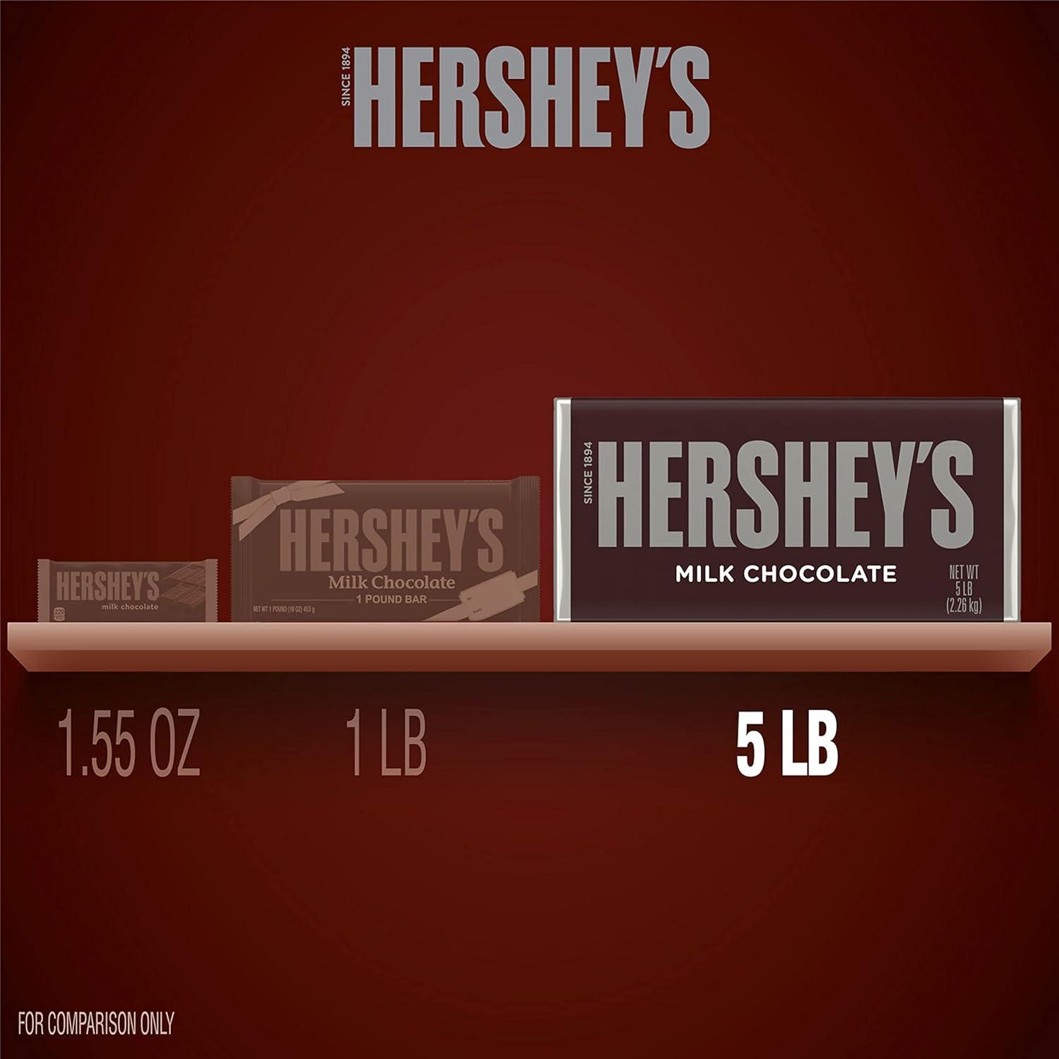 imageHERSHEYS Milk Chocolate Candy Bar 5 lb