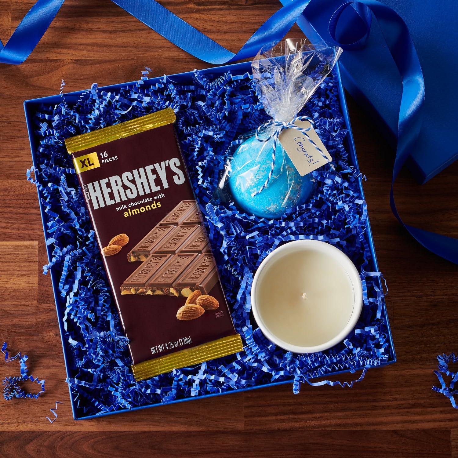 imageHERSHEYS Milk Chocolate with Almonds XL Candy Bars 425 oz 12 Count 16 Pieces