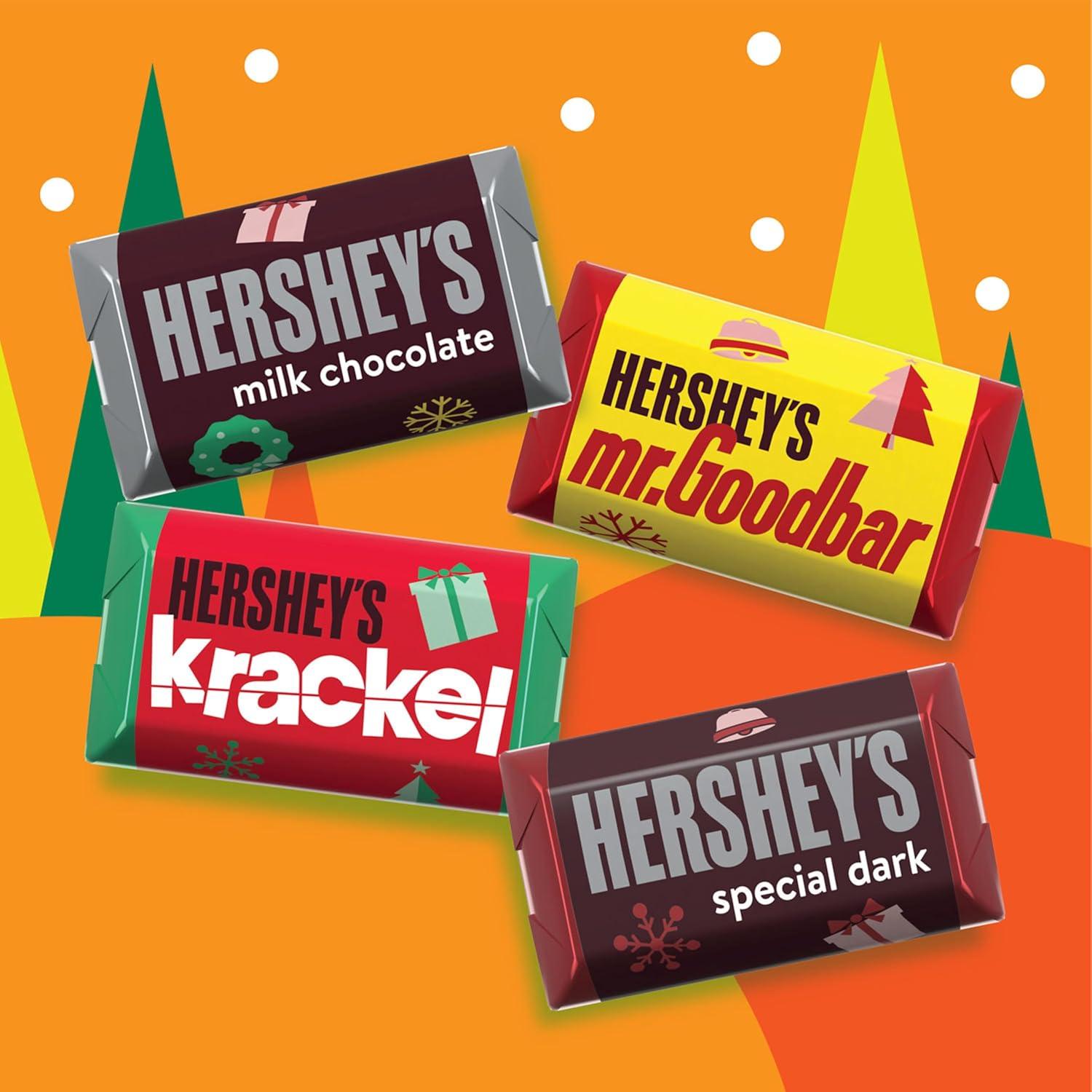 imageHERSHEYS Miniatures Assorted Chocolate Christmas Candy Bag 171 ozChocolate