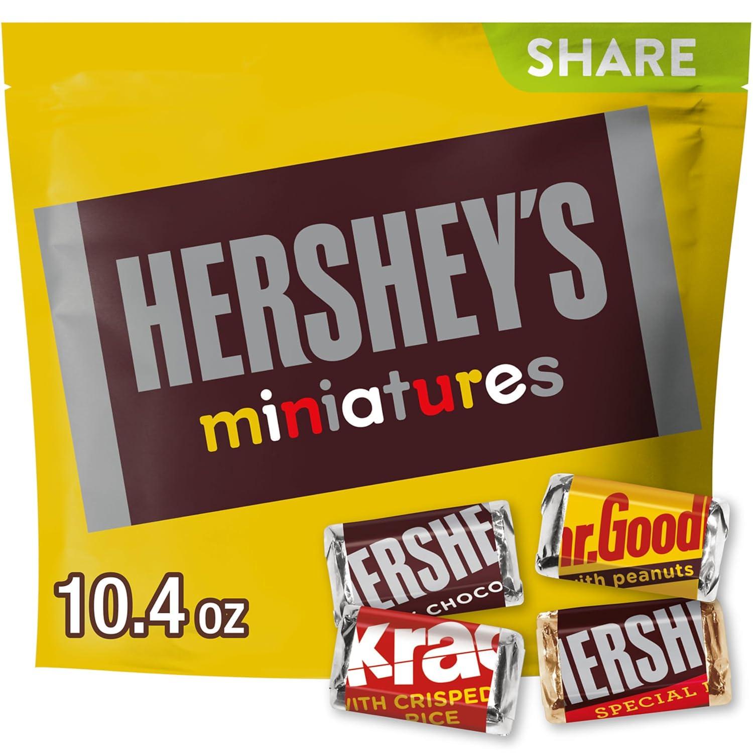 imageHERSHEYS Miniatures Assorted Chocolate Christmas Candy Bag 171 ozChocolate