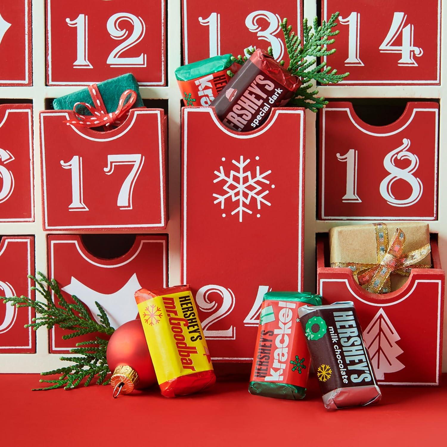 imageHERSHEYS Miniatures Assorted Chocolate Christmas Candy Bag 171 ozChocolate