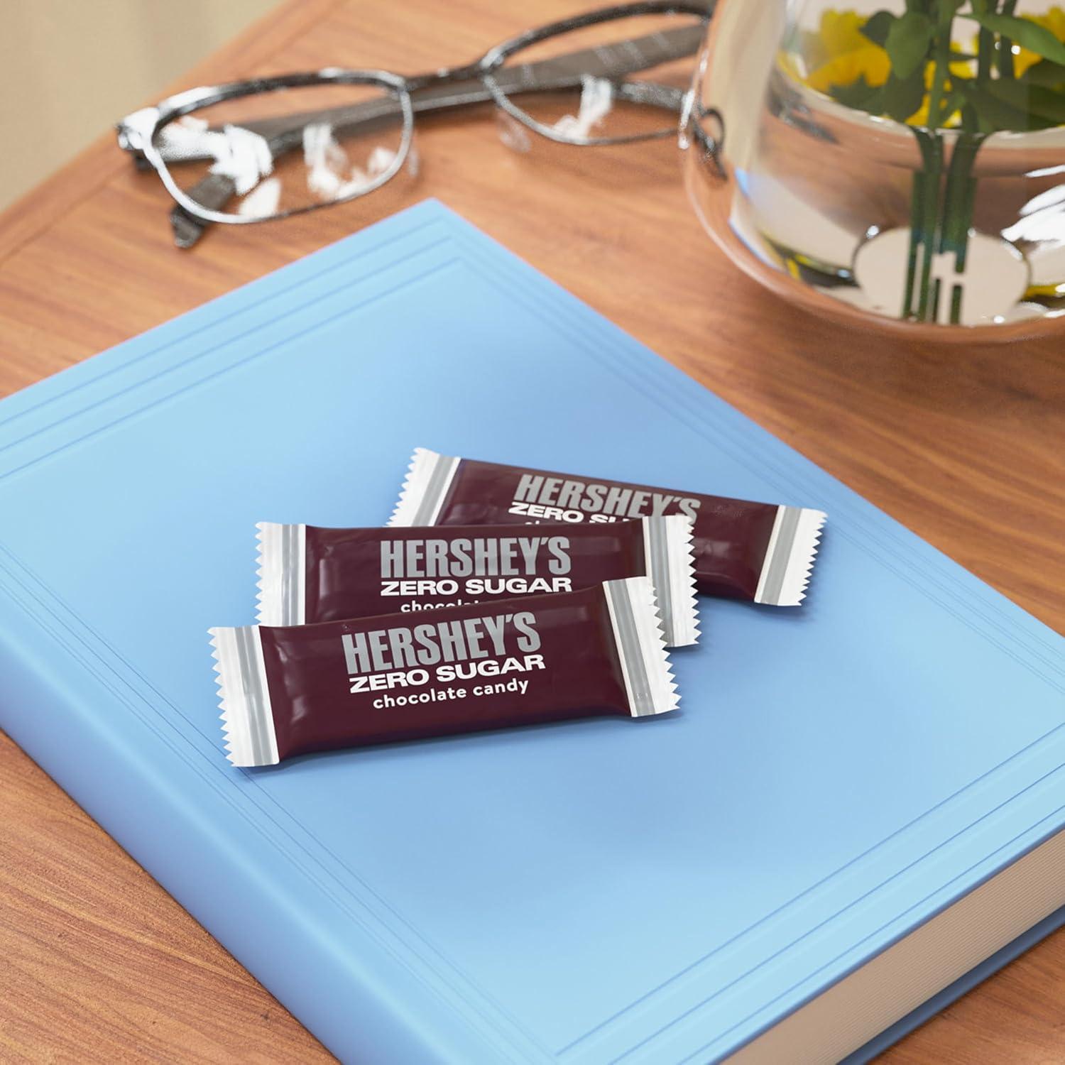 imageHERSHEYS Zero Sugar Chocolate Candy Bags 3 oz 12 Count