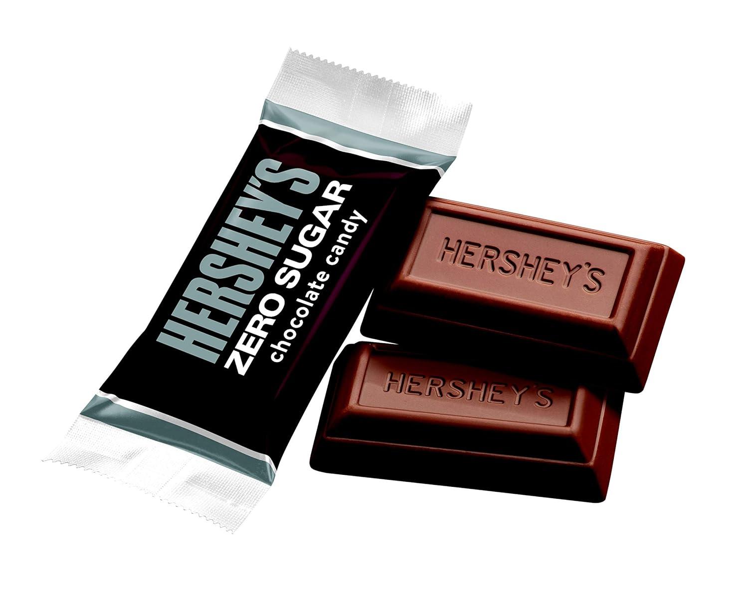 imageHERSHEYS Zero Sugar Chocolate Candy Bags 3 oz 12 Count