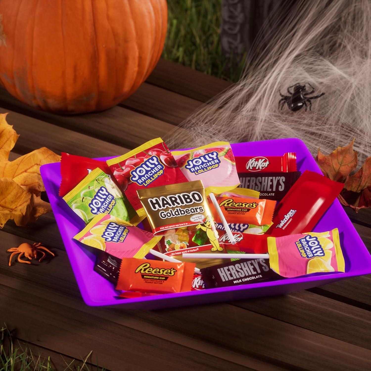 imageHershey Miniatures Assorted Flavored Halloween Candy Bulk Bag 9796 oz 330 PiecesAssorted