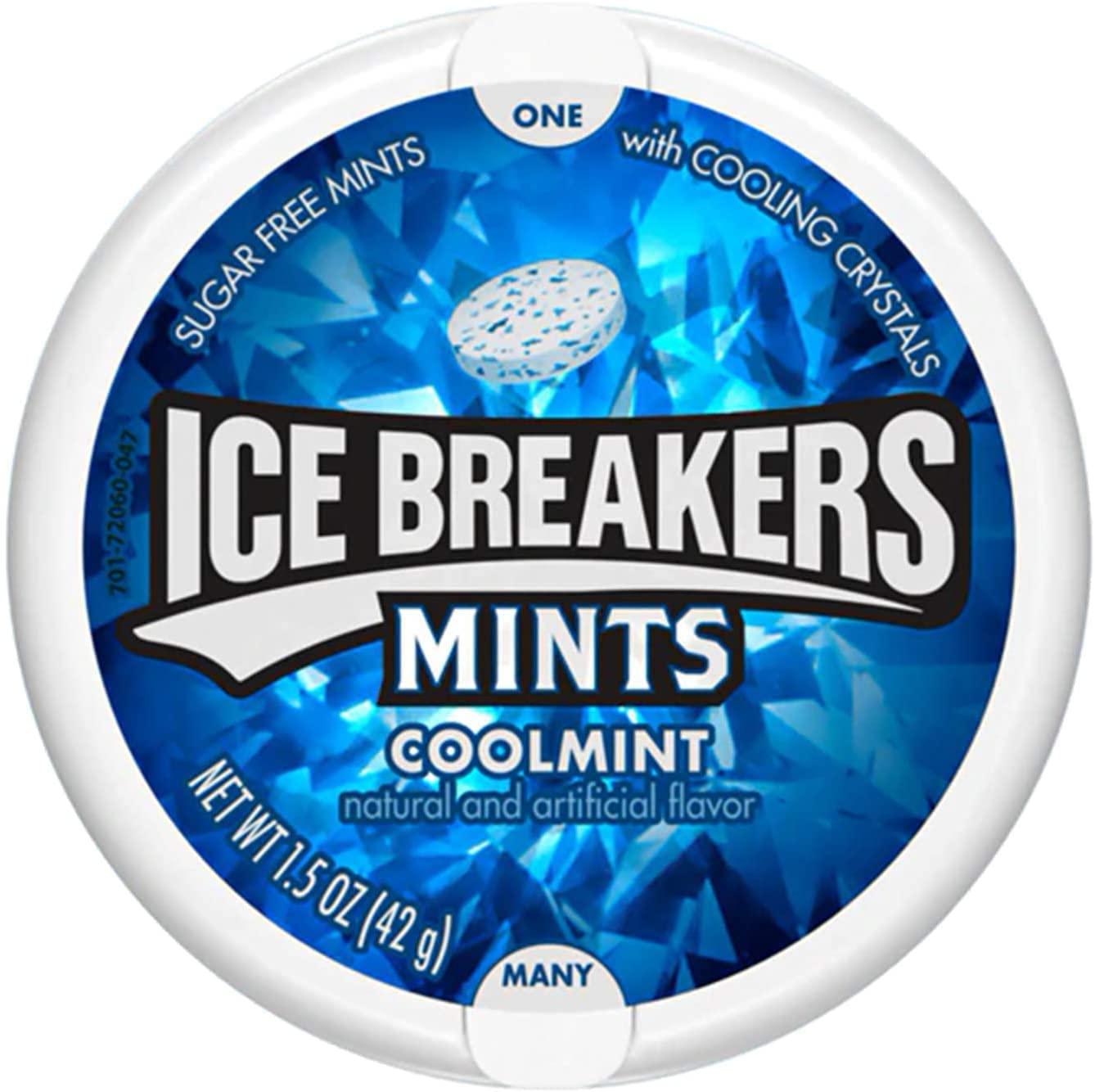 imageICE BREAKERS Coolmint Sugar Free Mints Tins 15 oz 8 CountCoolmint