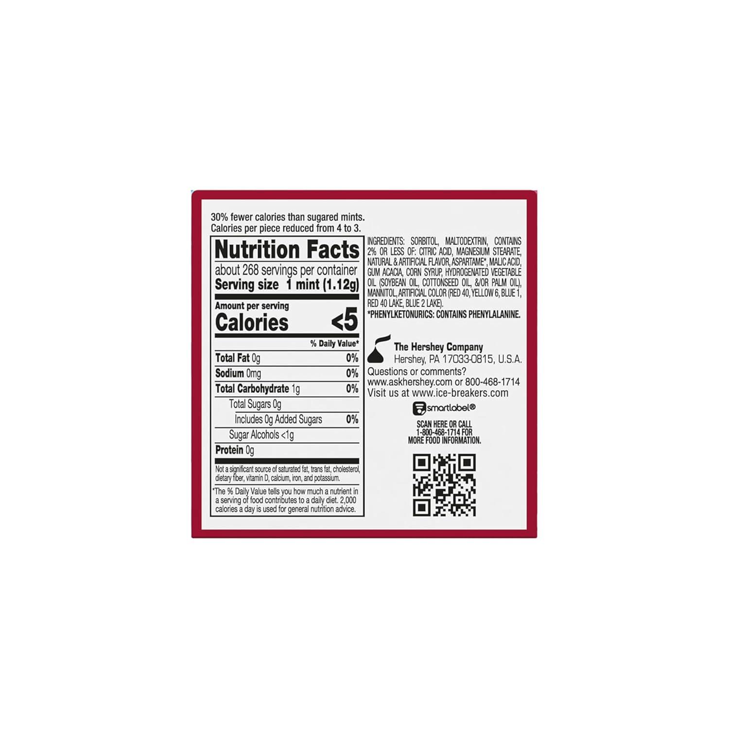 imageICE BREAKERS Duo Fruit Plus Cool Raspberry Flavored Sugar Free Mints Pucks 13 oz 8 CountCherry Cool