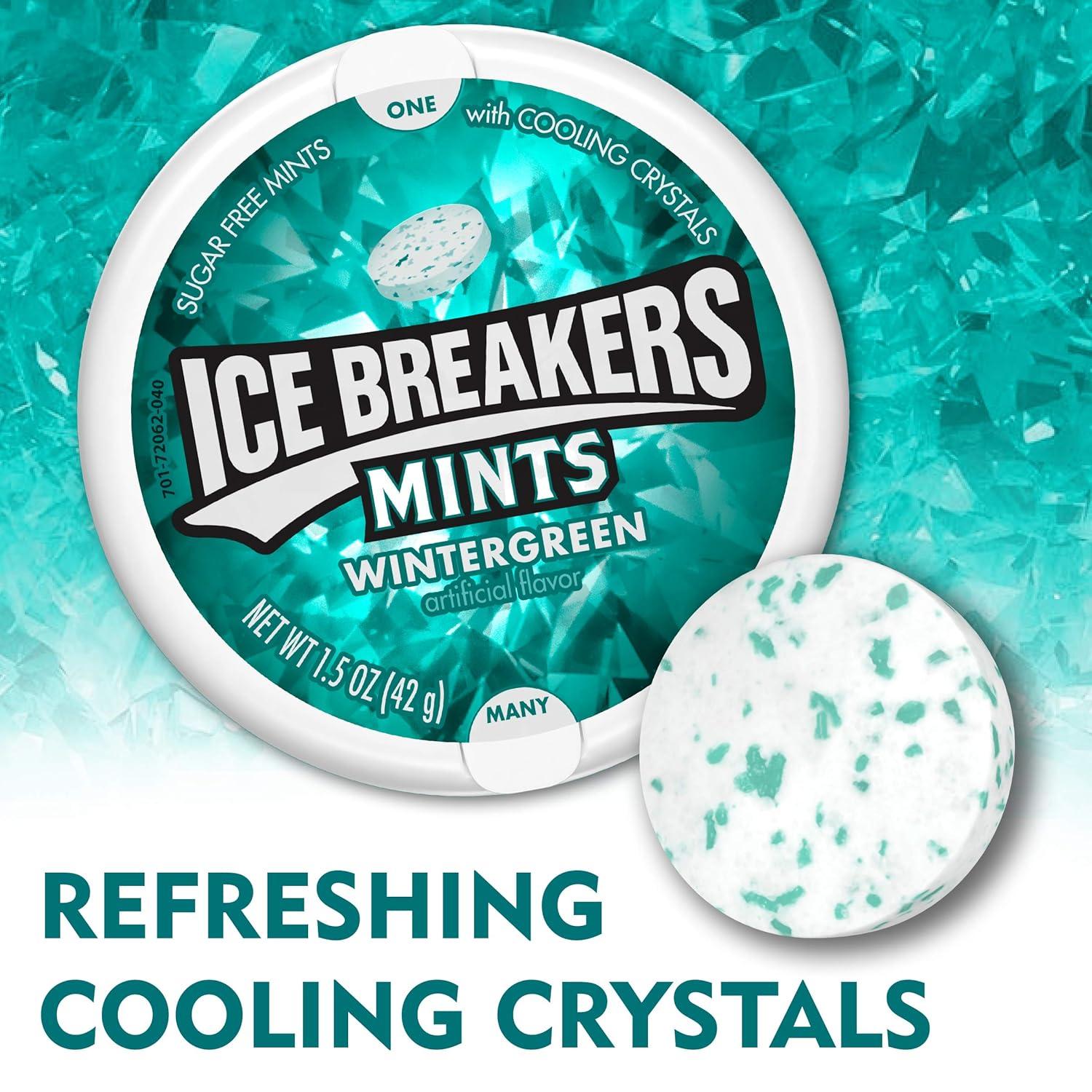 imageICE BREAKERS Duo Fruit Plus Cool Raspberry Flavored Sugar Free Mints Pucks 13 oz 8 CountDuo  Mints