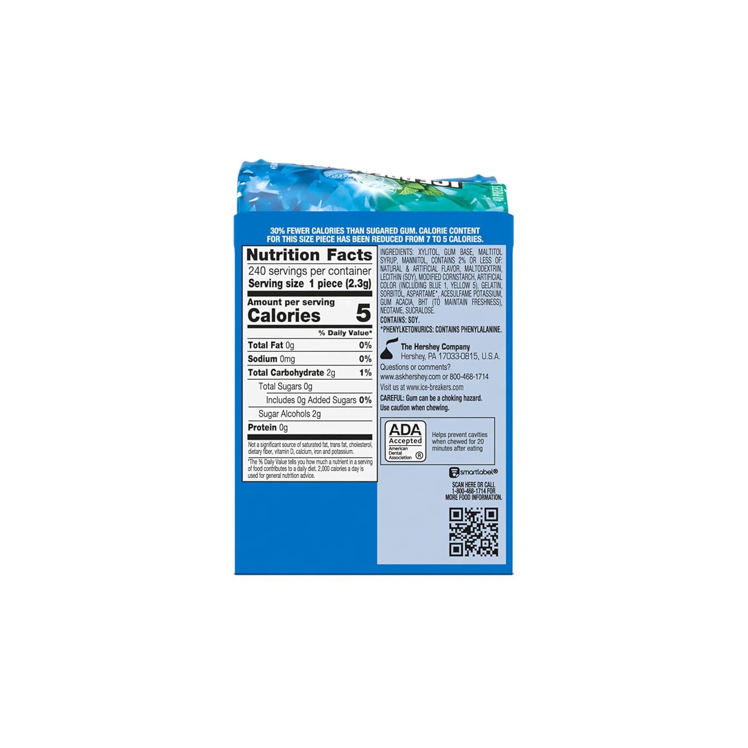 imageICE BREAKERS Flavor Shifters Wintergreen to Coolmint Flavored Sugar Free Chewing Gum Bottles 324 oz 40 Pieces 6 Count