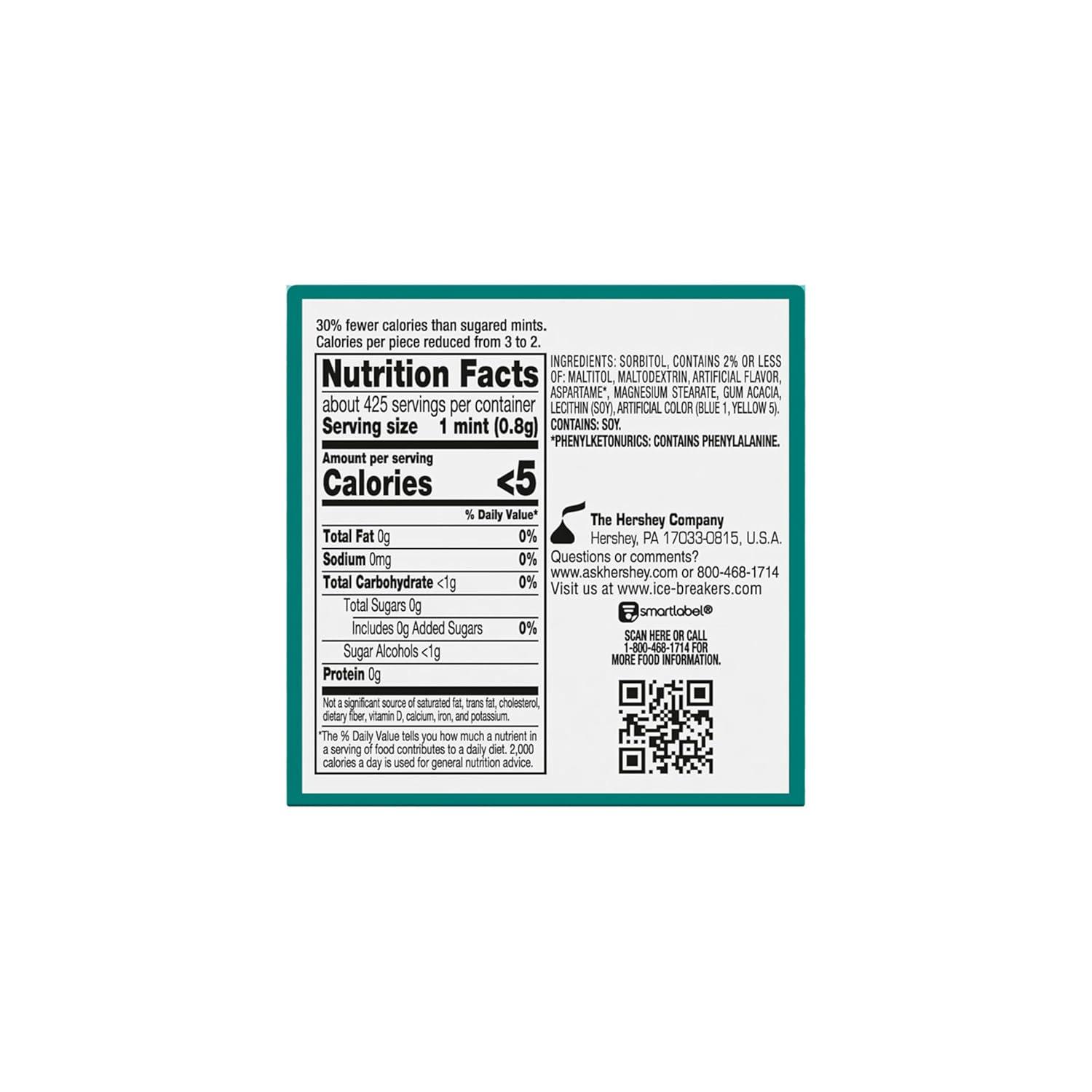 imageICE BREAKERS Wintergreen Sugar Free Mints Tins 15 oz 8 CountWintergreen