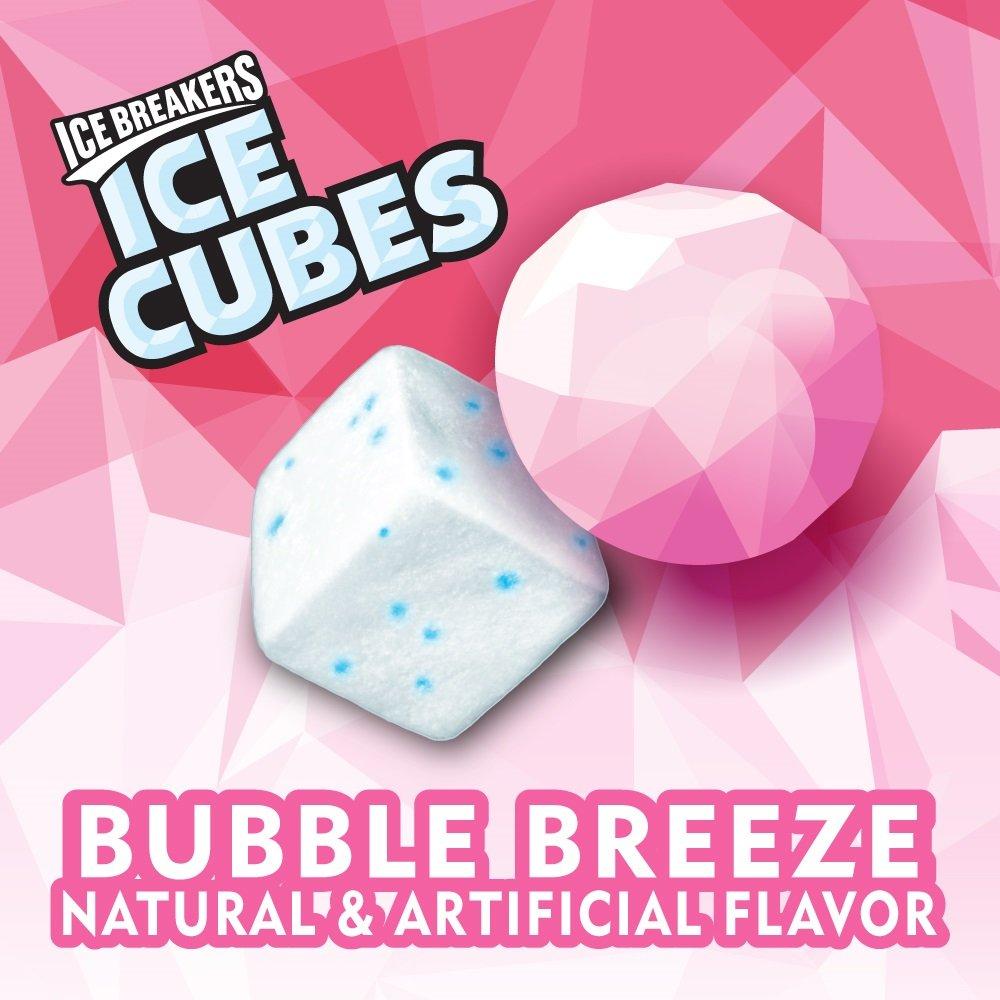 imageIce Breakers Ice Cubes Cinnamon Sugar Free Chewing Gum Pouch 811 oz 100 PiecesBubble Breeze  Cinnamon