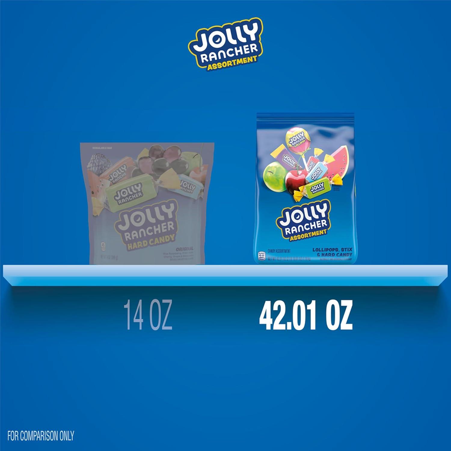 imageJOLLY RANCHER Assorted Fruit Flavored Candy Bulk Bag 4201 ozAssortment and Lollipops