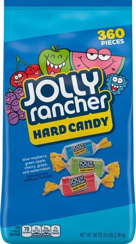 imageJOLLY RANCHER Assorted Fruit Flavored Hard Candy Bulk Bag Halloween Candy 5 lbAssortment