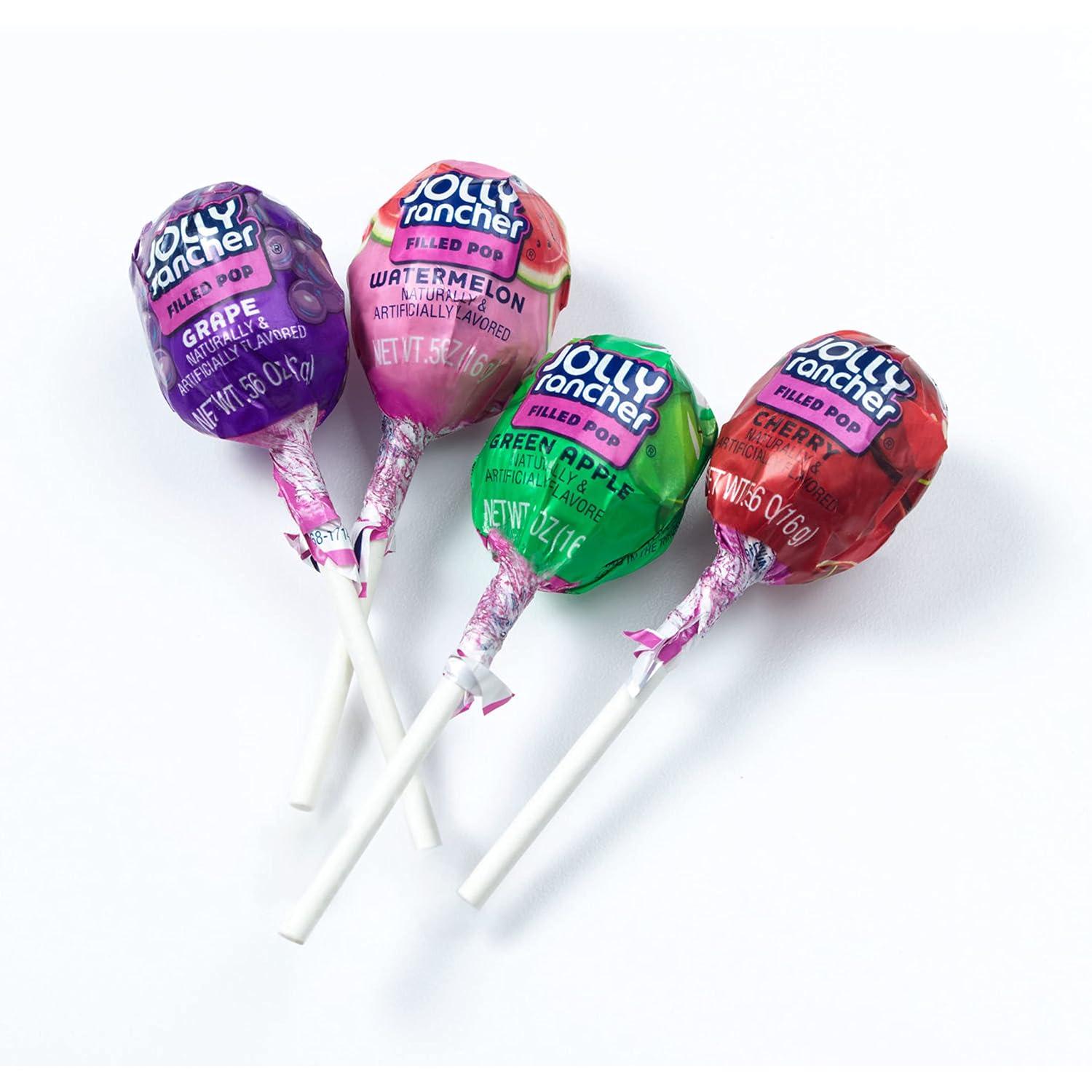 imageJOLLY RANCHER Filled Pops Assorted Fruit Flavored Candy Box Halloween Candy 56 oz 100 PiecesAssortment and Lollipops