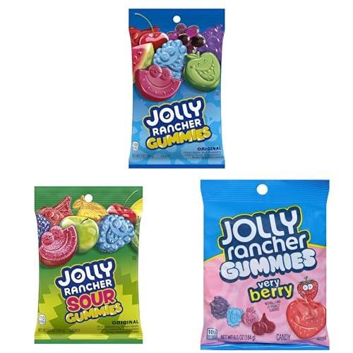 imageJOLLY RANCHER Sour Gummies Assorted Fruit Flavored Candy Bag 65 ozSours