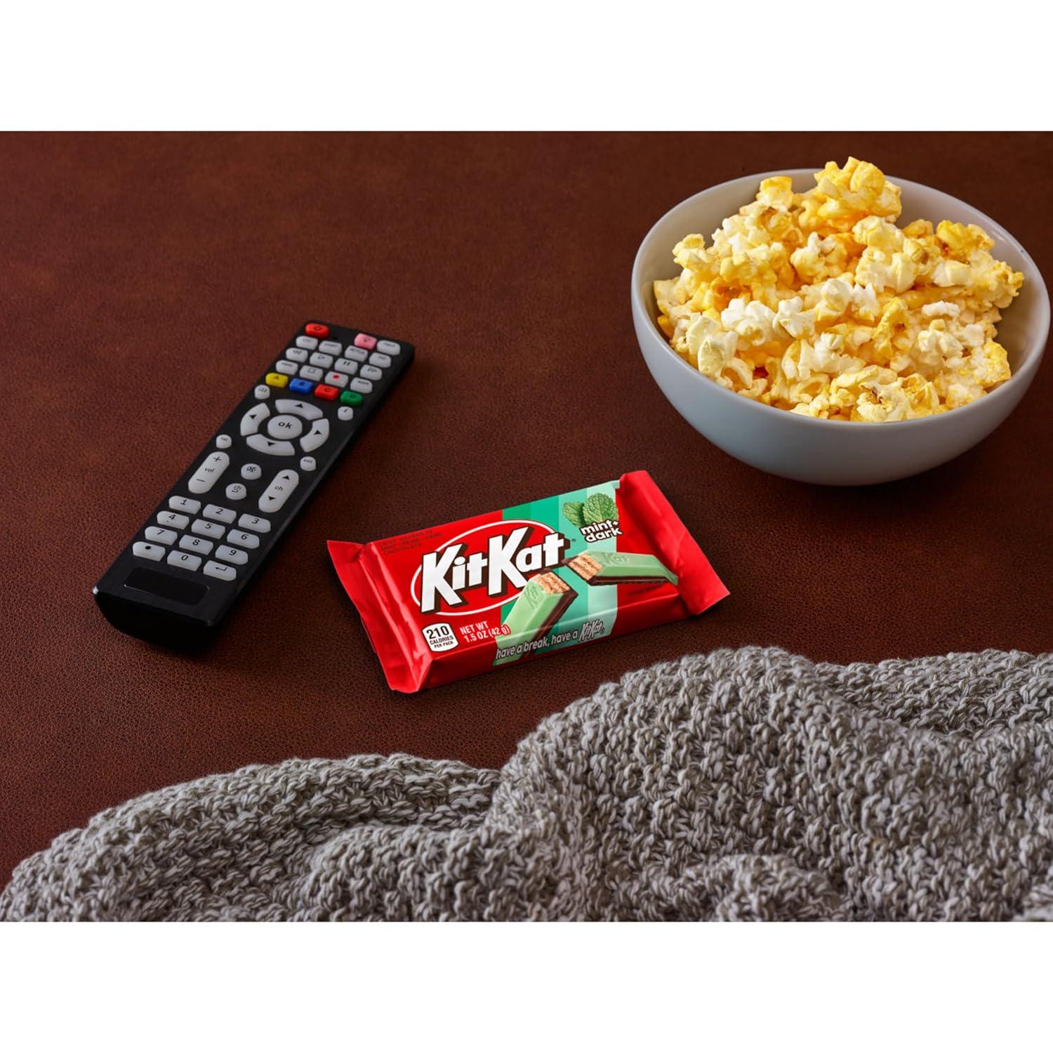 imageKIT KAT DUOS Dark Chocolate Mint Wafer Candy Bars 15 oz 24 Count