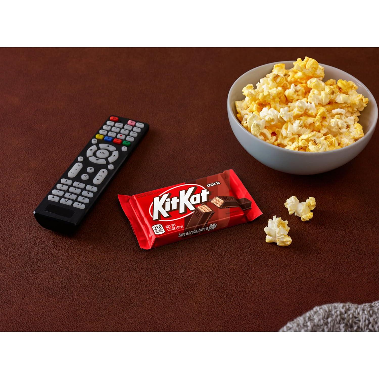 imageKIT KAT Dark Chocolate Wafer Candy Bars 15 oz 24 Count