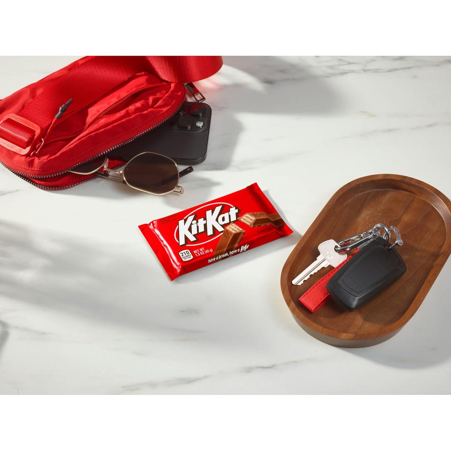 imageKIT KAT Milk Chocolate Wafer Candy Bars Halloween Candy 15 oz 36 Count15 Ounce Pack of 36