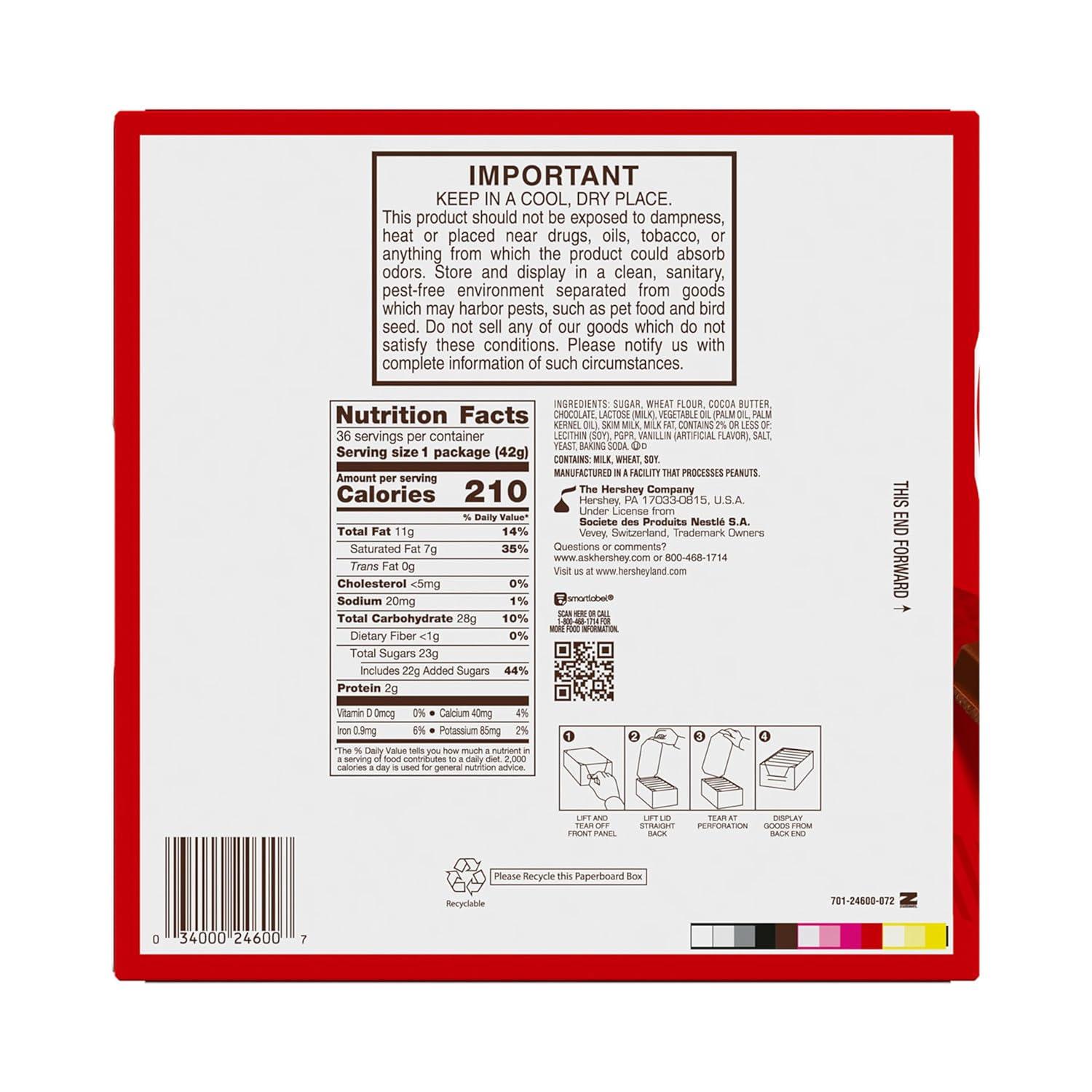 imageKIT KAT Milk Chocolate Wafer Candy Bars Halloween Candy 15 oz 36 Count15 Ounce Pack of 36