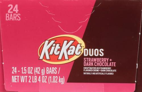 imageKIT KAT Milk Chocolate Wafer King Size Candy Bars 3 oz 24 CountDark chocolate strawberry