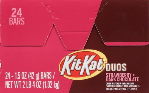 imageKIT KAT Milk Chocolate Wafer King Size Candy Bars 3 oz 24 CountDark chocolate strawberry