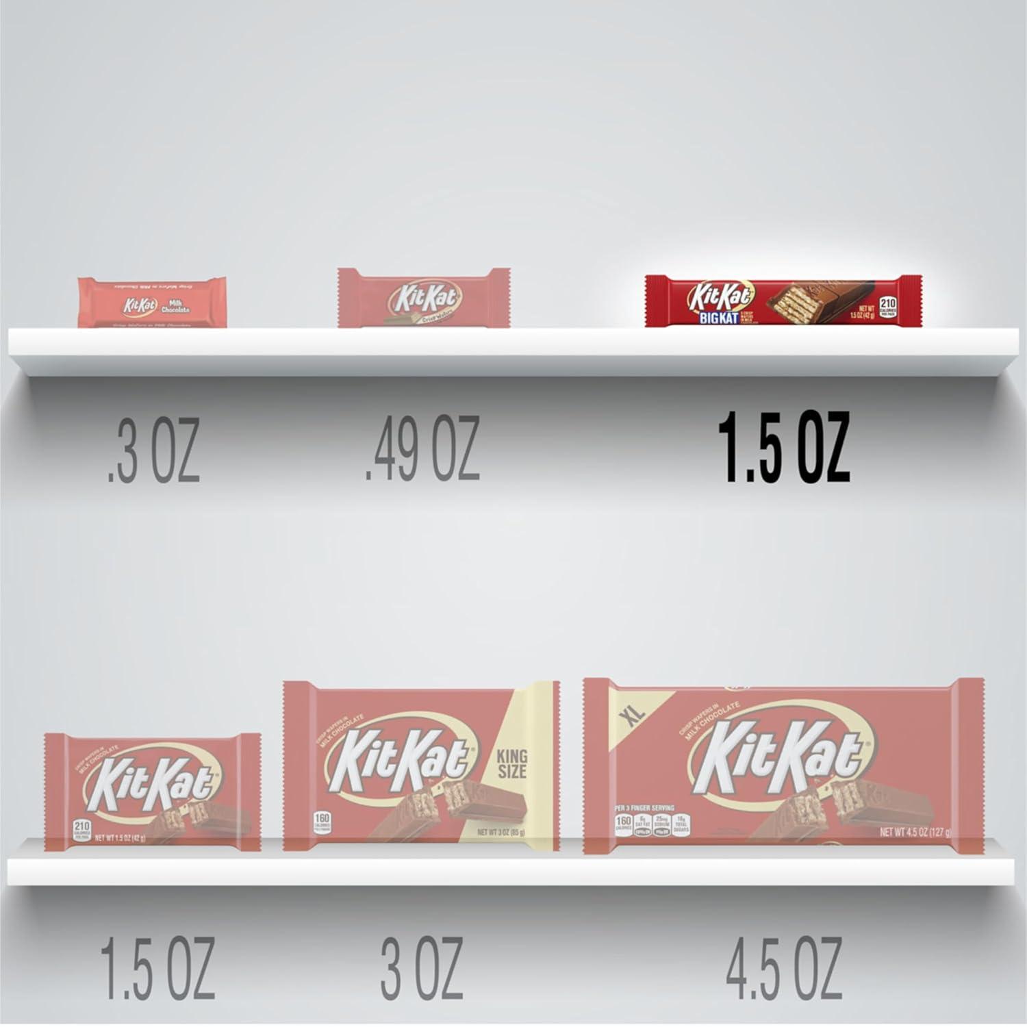 imageKIT KAT Milk Chocolate Wafer King Size Candy Bars 3 oz 24 CountMilk Chocolate Wafer
